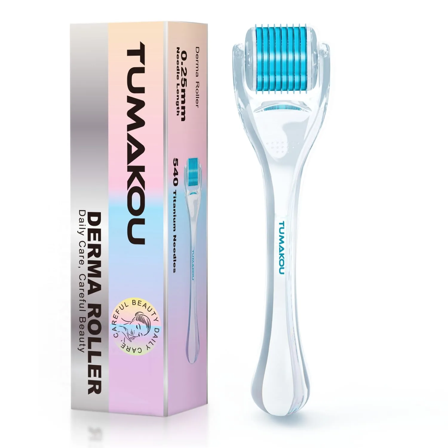 Derma Roller Tumakou Microneedling para rostro, cuero cabelludo y cabello