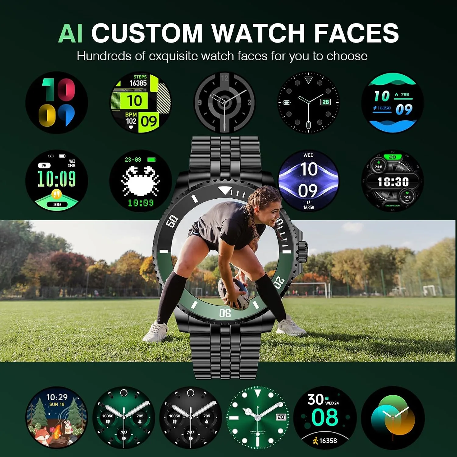 Smart Watch for Men, Answer/Make Call, Fitness Tracker, Waterproof, 44mm