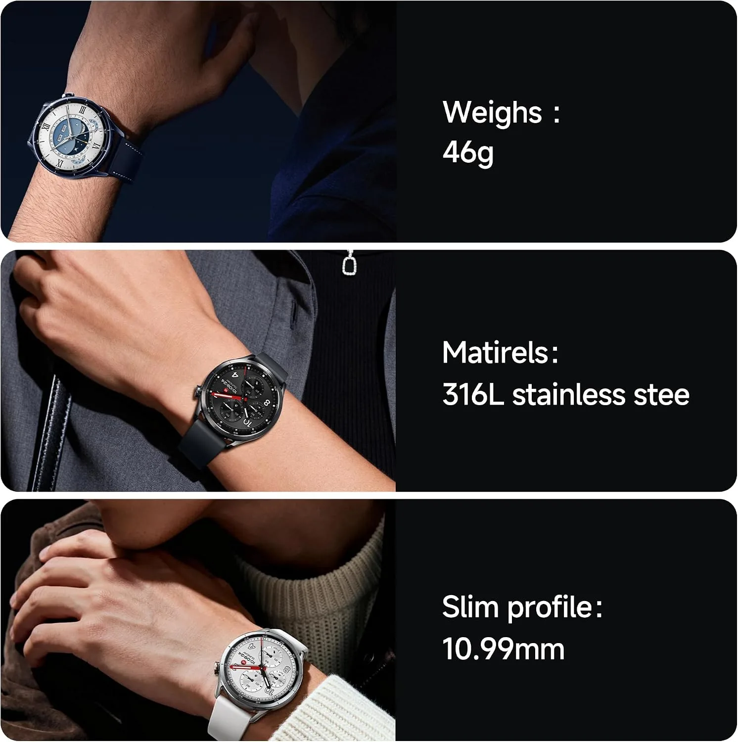 Xiaomi Watch S5 46mm Smart Watch Blood Pressure Heart Rate Digital Blue