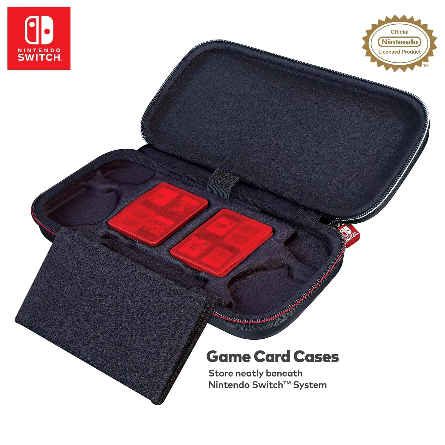 Game Traveler Deluxe Licensed Travel Case for Nintendo Switch, Black - R.D.S. INDUSTRIES, INC. (NNS40)