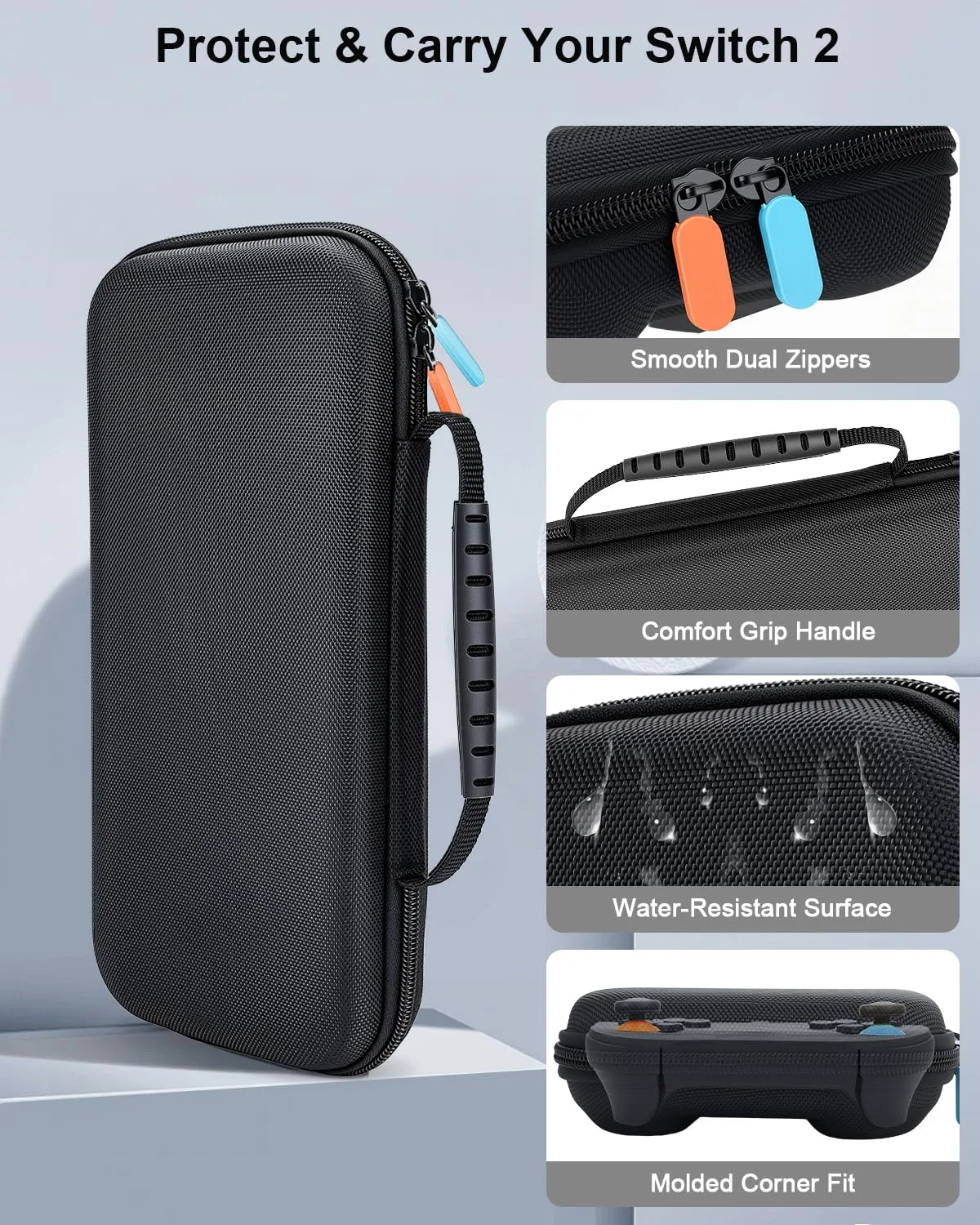 BOCACUE Carrying Case for Nintendo Switch 2, 9-in-1 Accessories Bundle
