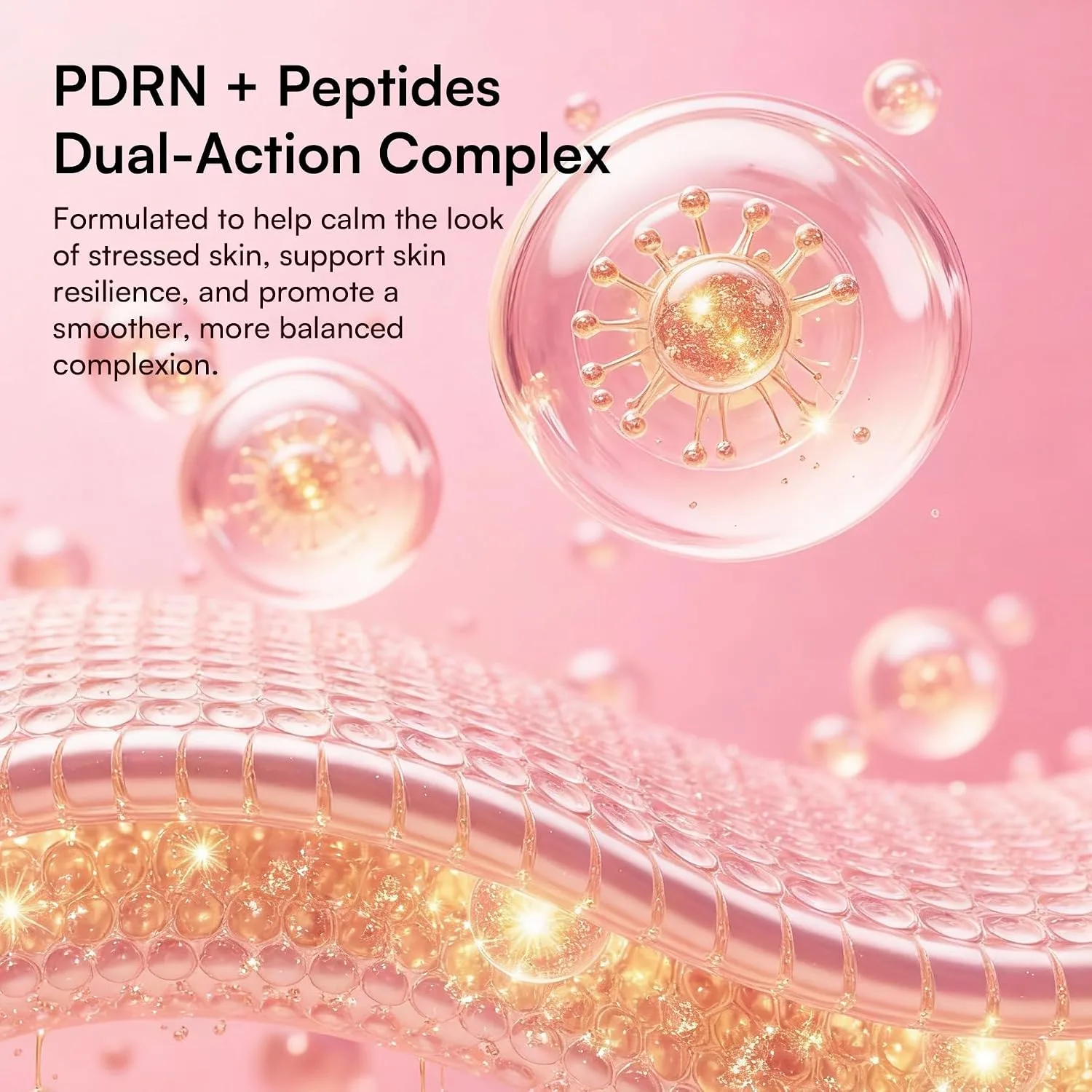 INIA PDRN Pink Peptide Serum for Face with Salmon DNA, 1.06 Fl Oz