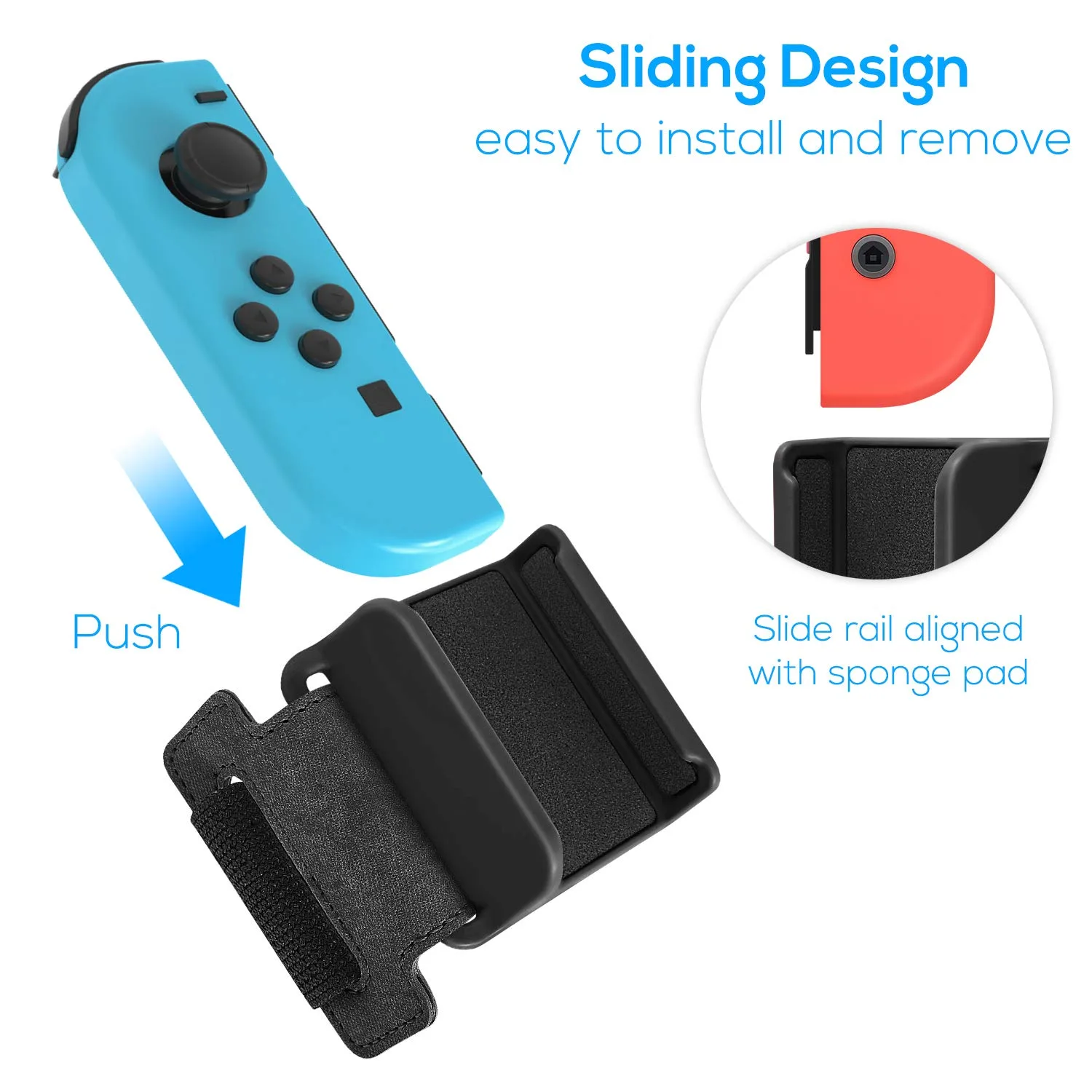 FASTSNAIL Wrist Bands for Nintendo Switch/OLED for Just-Dance Games- 2 Pack