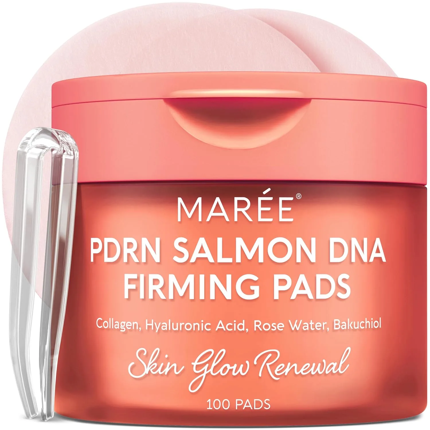 MAREE PDRN Salmon DNA Firming Toner Pads - Firming PDRN Face Pads 100 Ct
