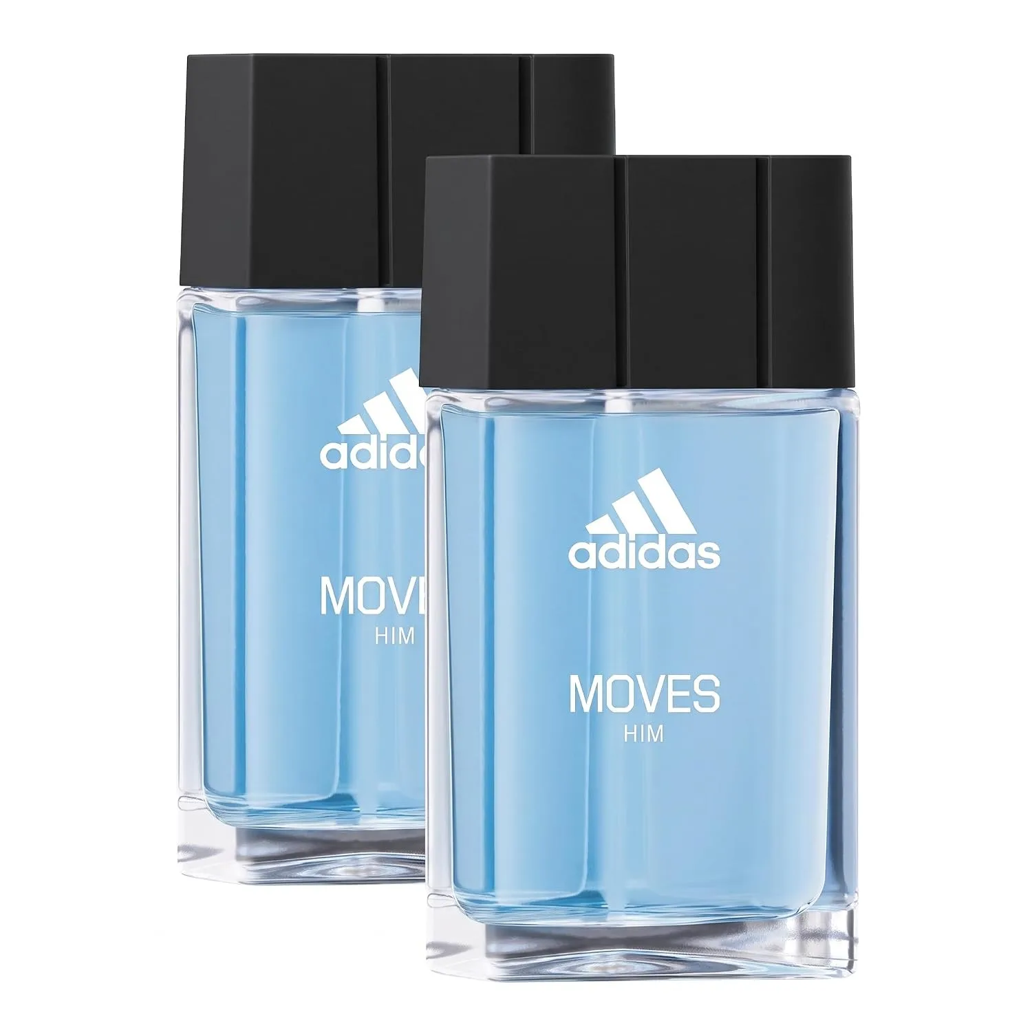 Adidas Moves for Men Eau de Toilette Spray 1.6 Fl OZ (Pack of 2)