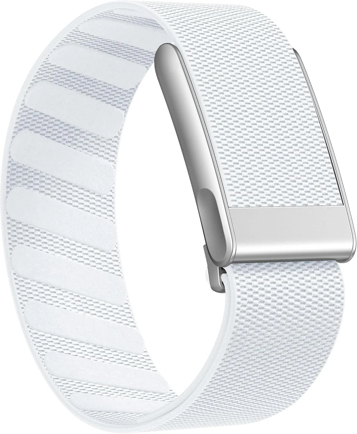Getino Sport Band Compatible with Whoop 5.0 Bands One, Peak and Life/MG, Breathable Adjustable Elastic Replacement Soft Nylon Strap Accessories for Whoop Band 5.0 Fitness Tracker, White