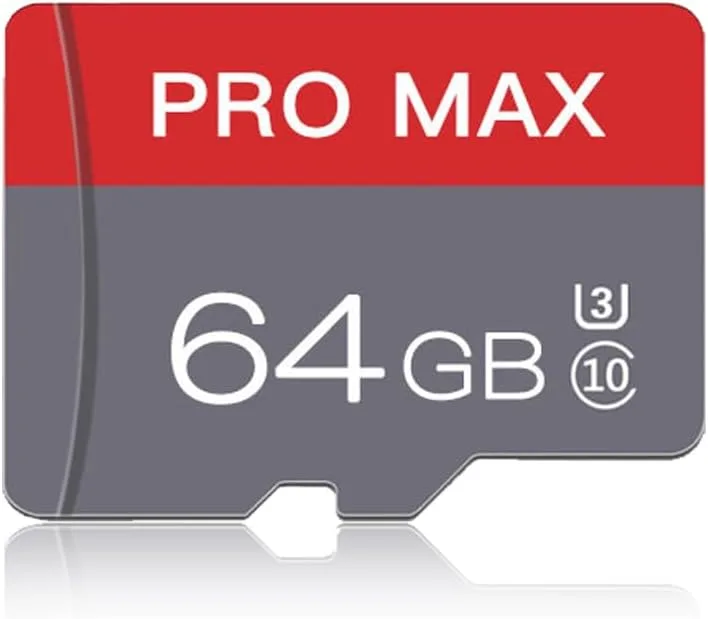 64GB Micro SD Card Memory Card with Adapter, High Speed Class 10, for Smartphone, Security Cam, Tablet, Drone, Dash Cam & MP3 Player