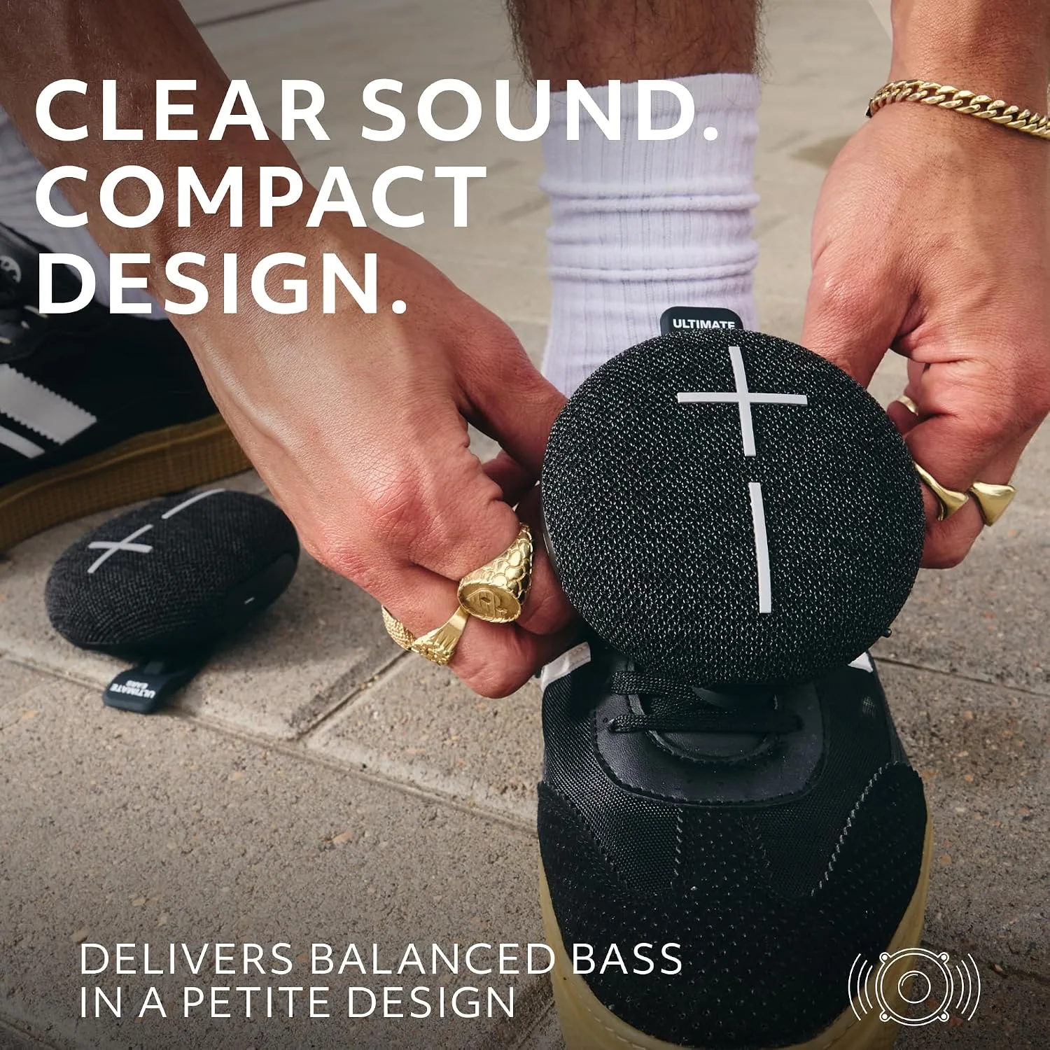 Ultimate Ears MINIROLL Waterproof Bluetooth Speaker - Gentle Black