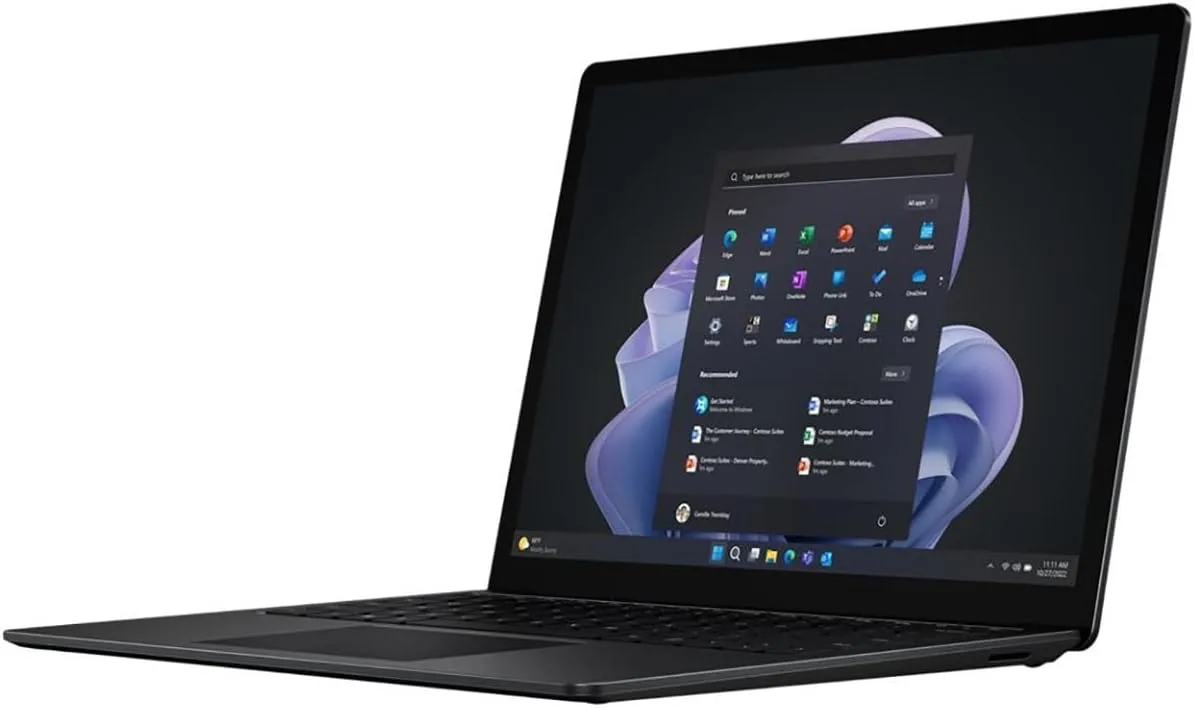 Microsoft Surface Laptop 5 13.5” Touch-Screen – Intel Core i5-16GB - 256GB SSD Windows 11 PRO (Latest Model) - Matte Black (Renewed)