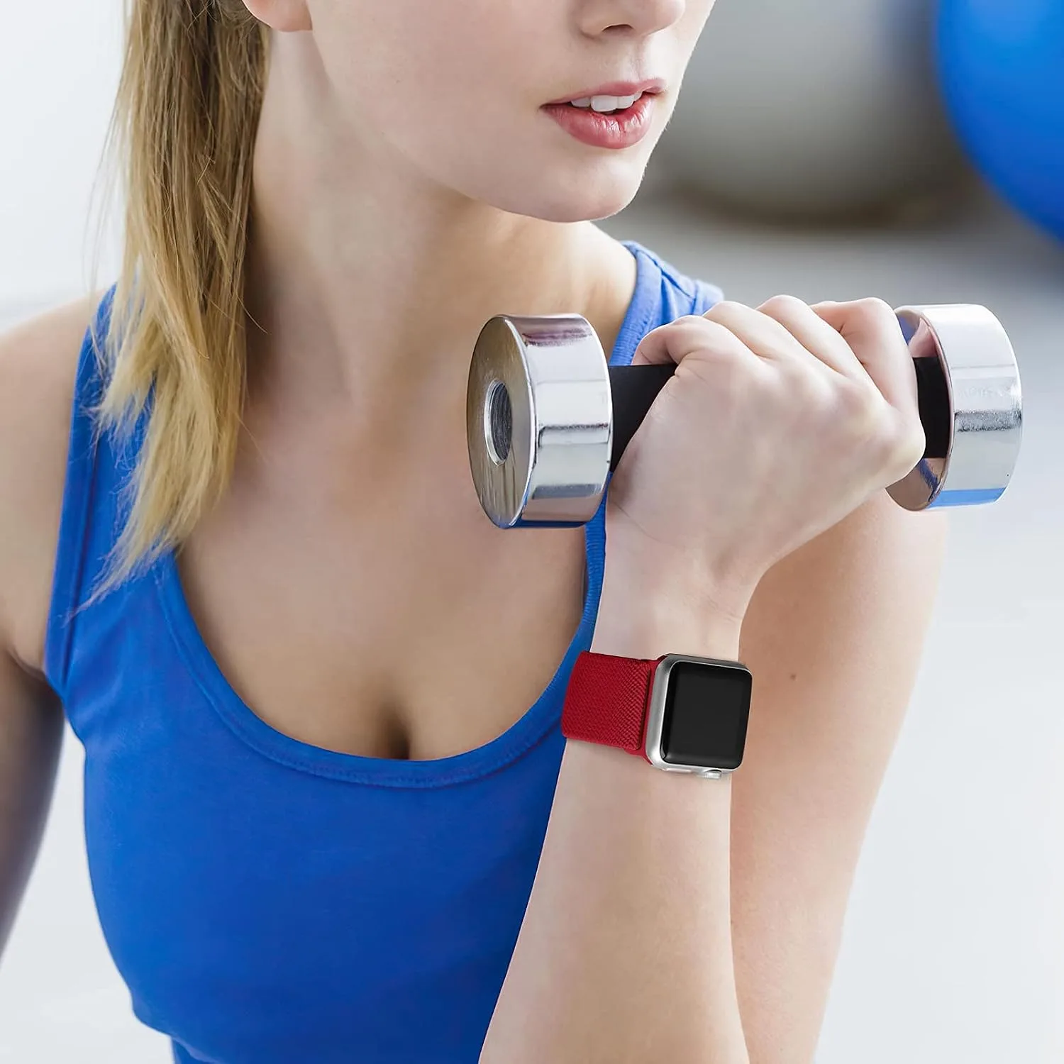 DaQin 3 Pack Stretchy Solo Loop Compatible with Apple Watch Bands Men Women