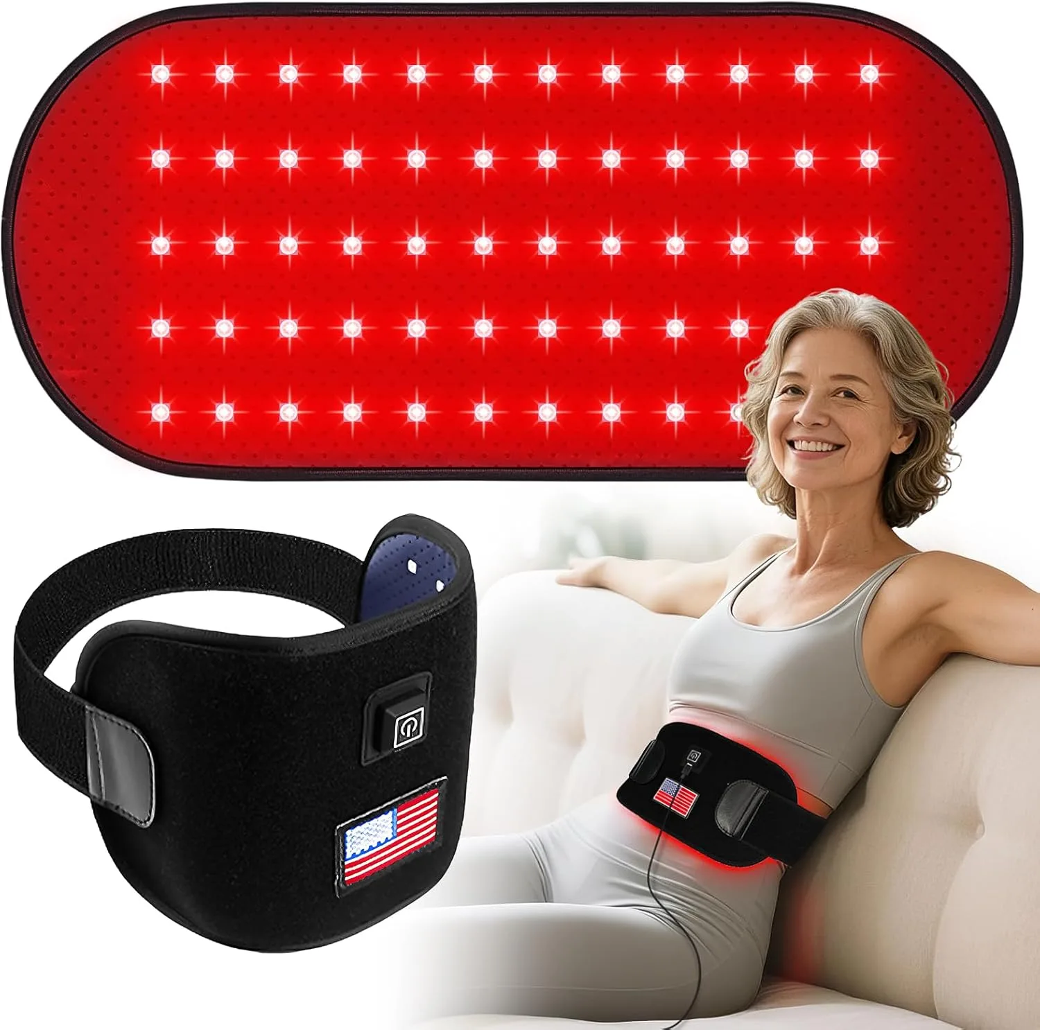 Red-Light-Therapy-for-Body,2026 Upgraded 4 Modes Near Infrared Light | High-Efficiency Spherical Lamp Dual-Wave LEDs(660nm&850nm)for Body Pain Relief,Corded-electric for Effective Therapy(12.4*6.1IN)