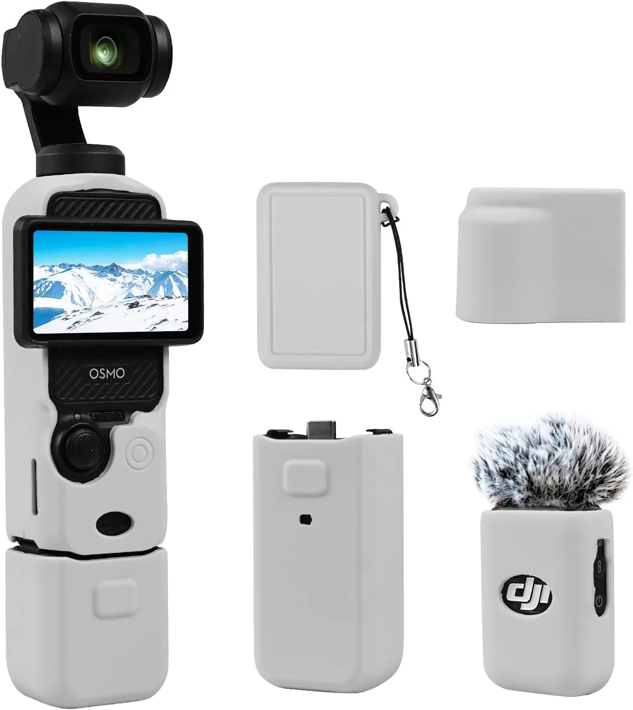 Protective Case for DJI Osmo Pocket 3/Xtra Muse Camera(Gray)