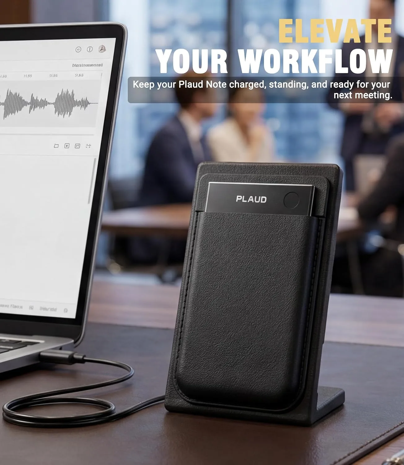 3D Printed Charging Stand Compatible with Plaud Note/Plaud Note Pro
