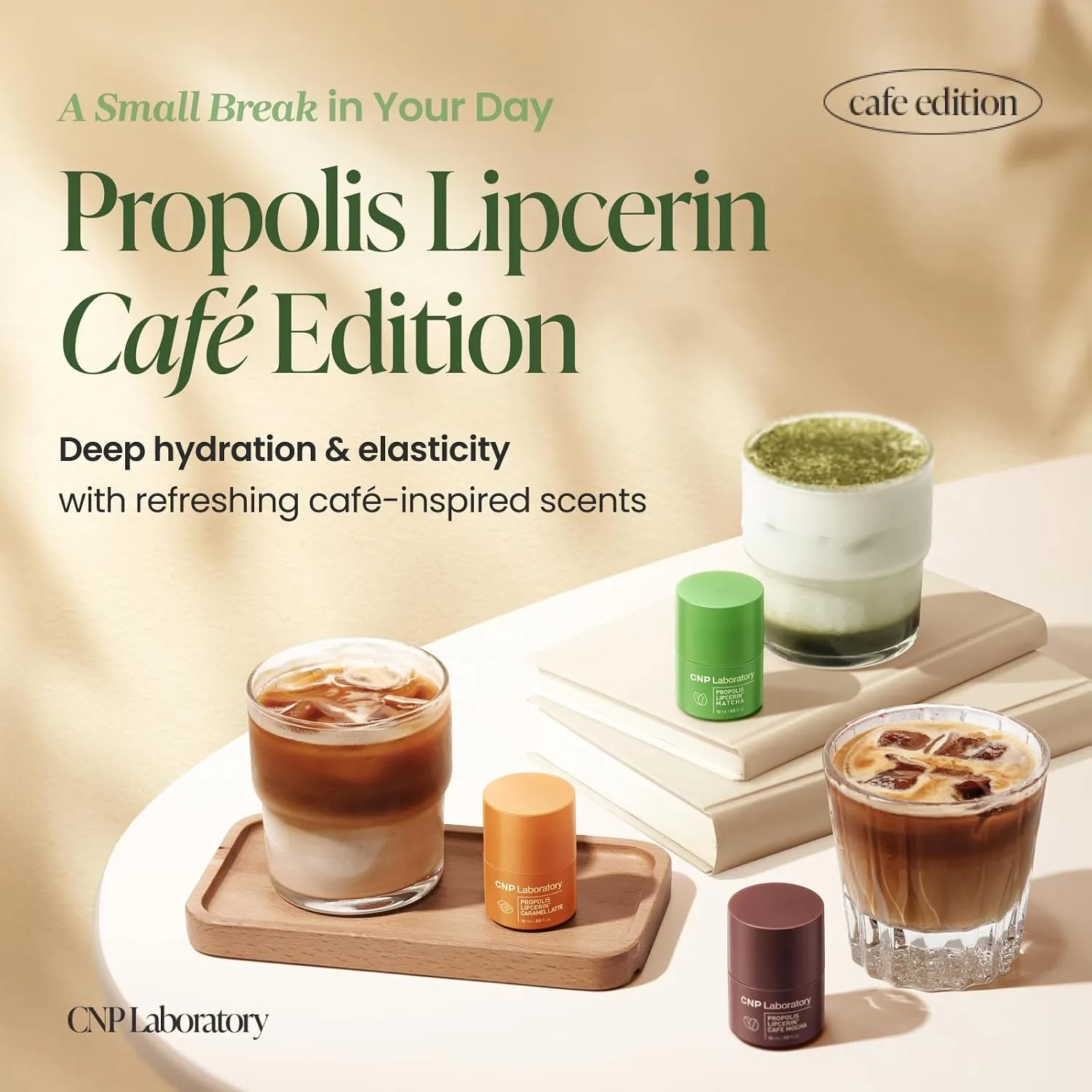 CNP Café Lip Butter - Propolis Lipcerin™ 07 Matcha, 0.5 fl.oz.