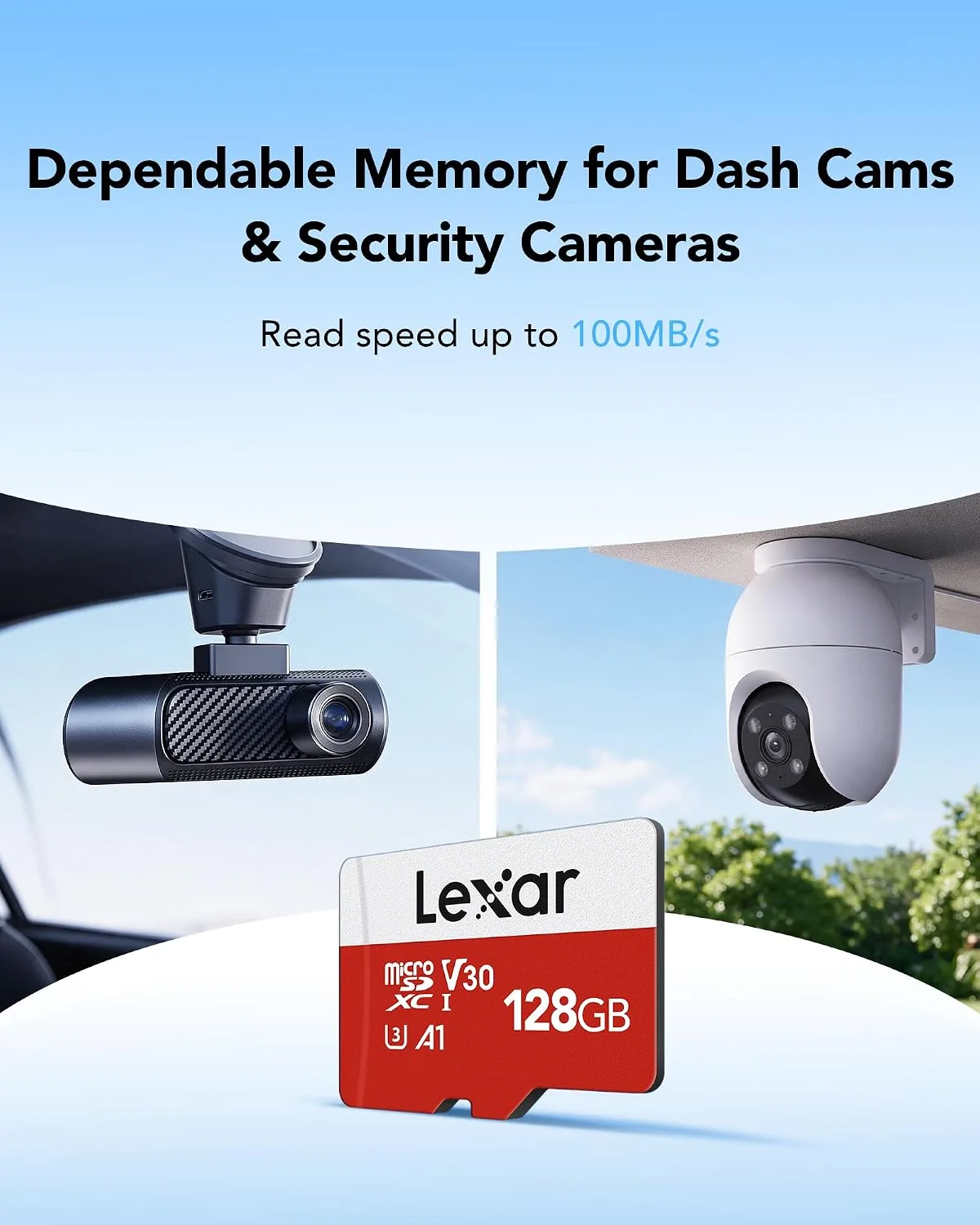Lexar E-Series 128GB Micro SD Card microSDXC UHS-I Flash Memory Card