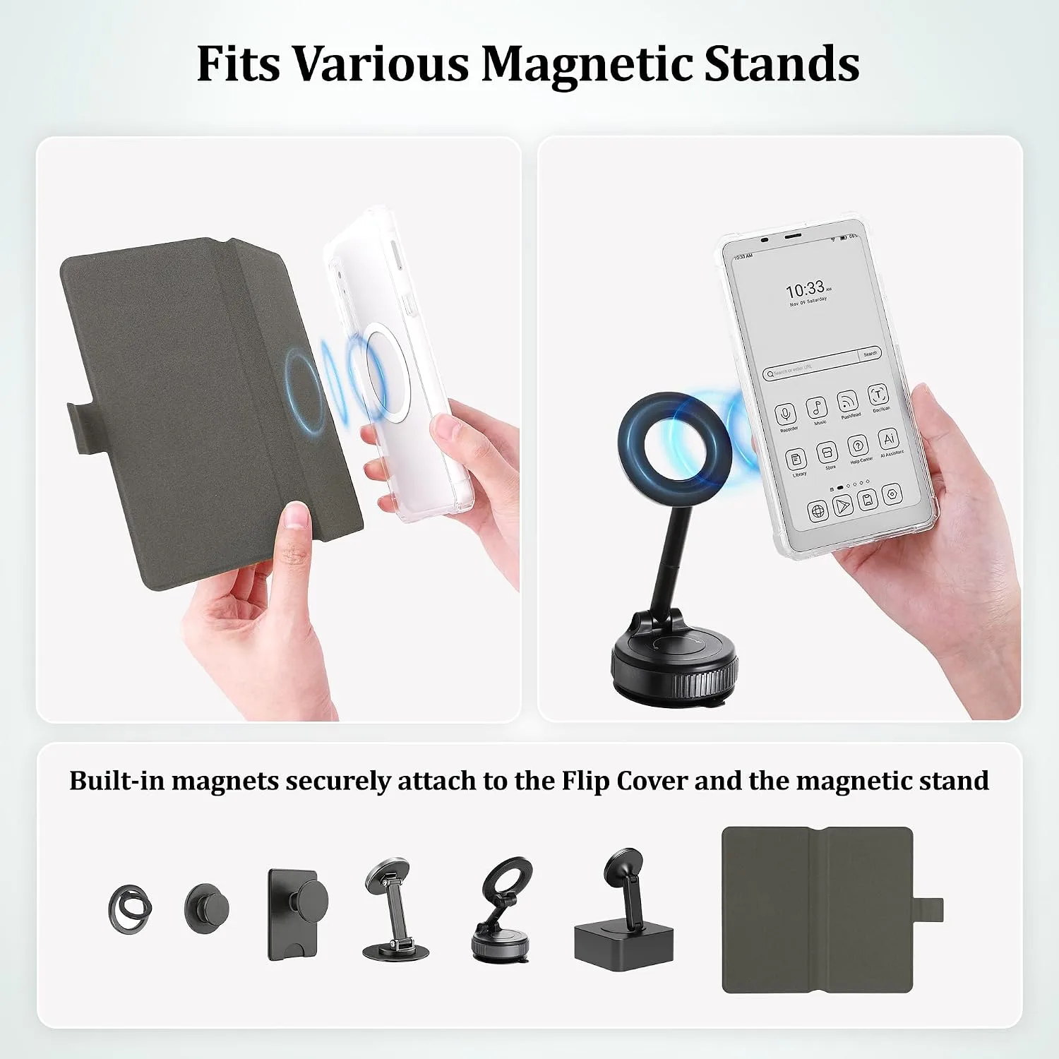2in1 Case for Onyx BOOX Palma 2 Magnetic Detachable Folio Cover