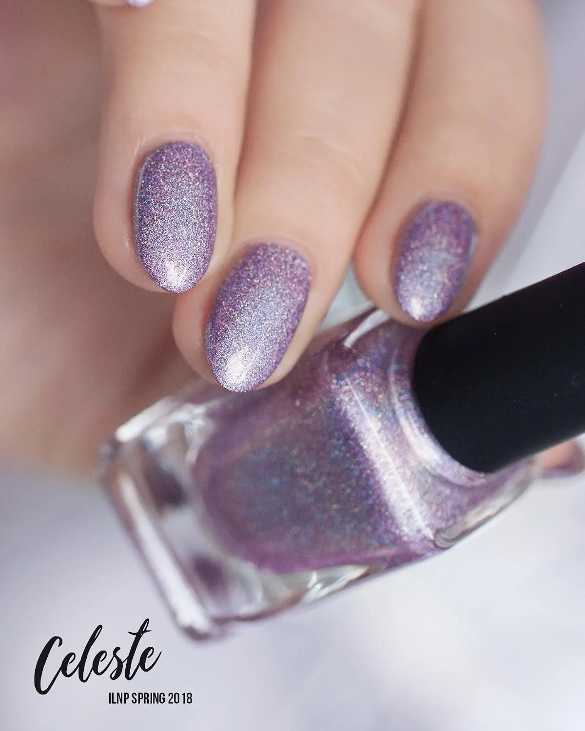 ILNP Celeste - Stunning Lilac Ultra Holographic Nail Polish