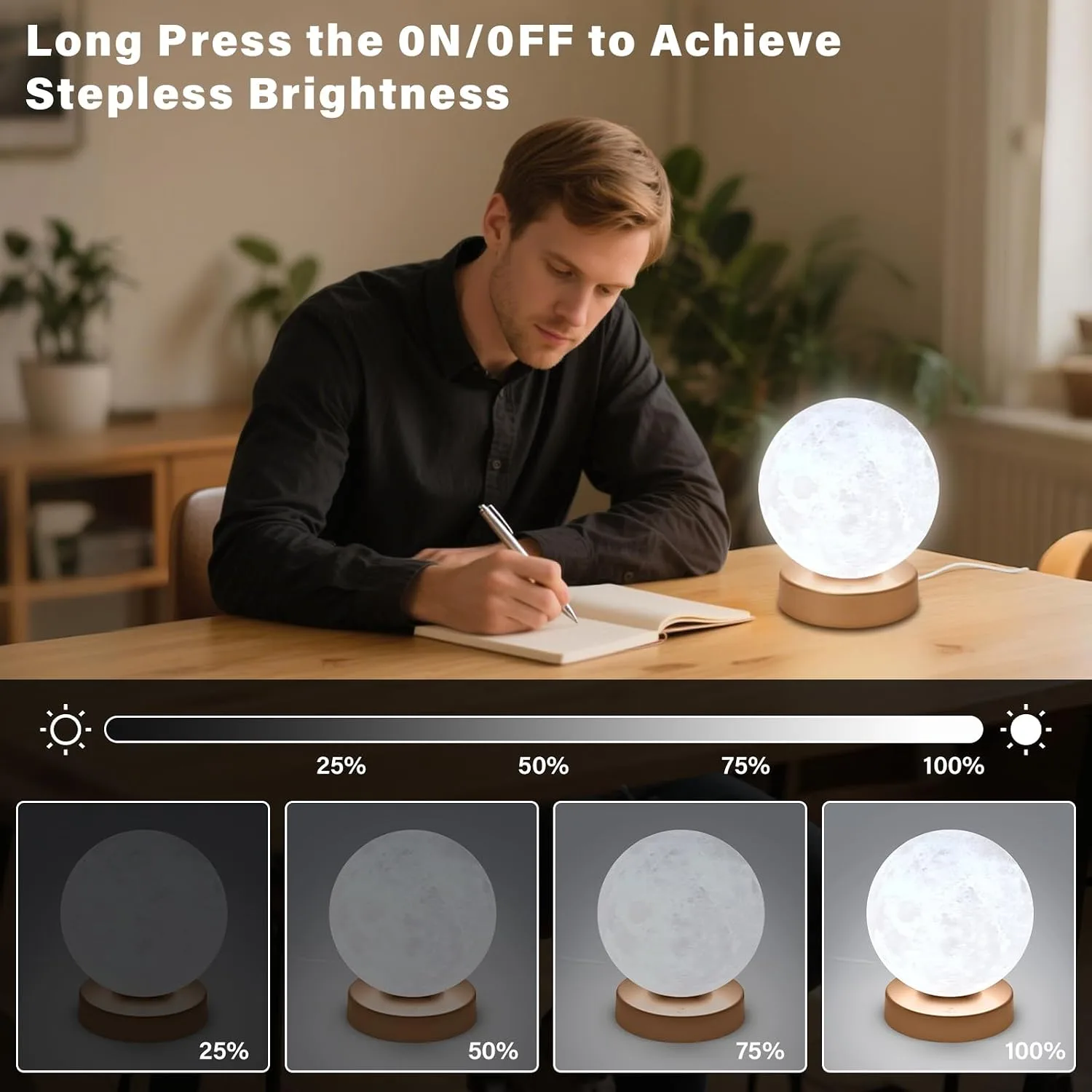 Doraubia Light Therapy Lamp,10000 Lux Sun Lamp with 3 Color Temperatures,Adjustable Brightness,Timer & Memory Function, Happy Daylight Lamp，Full Spectrum Light with Remote Control for Home, Office