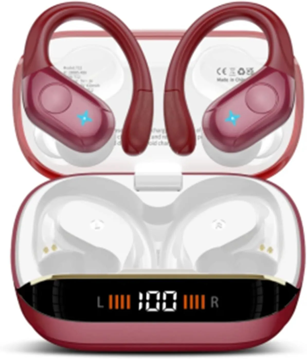Wireless Earbuds Sports, 75Hrs Bluetooth 5.4 Headphones, Bass Hi-Fi Stereo
