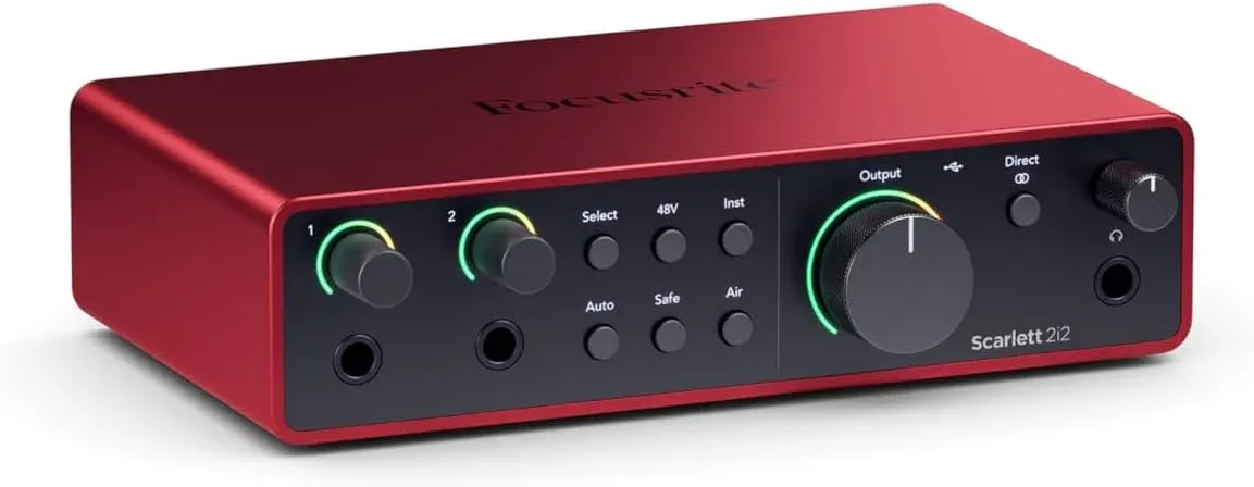 Interfaz de audio Focusrite Scarlett 2i2 4th Gen USB-C