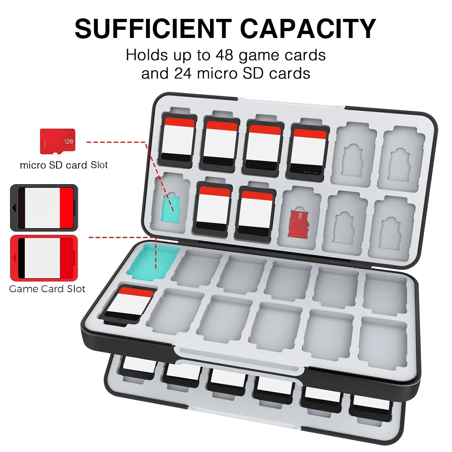 HEIYING Game Card Case Compatible with Nintendo Switch 2 / Micro SD Cards