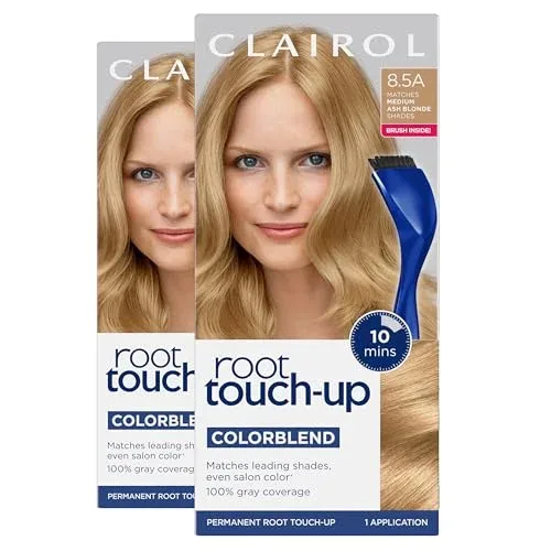 Tintura permanente Clairol Root Touch Up 8.5A Rubio Champagne Medio Pack 2