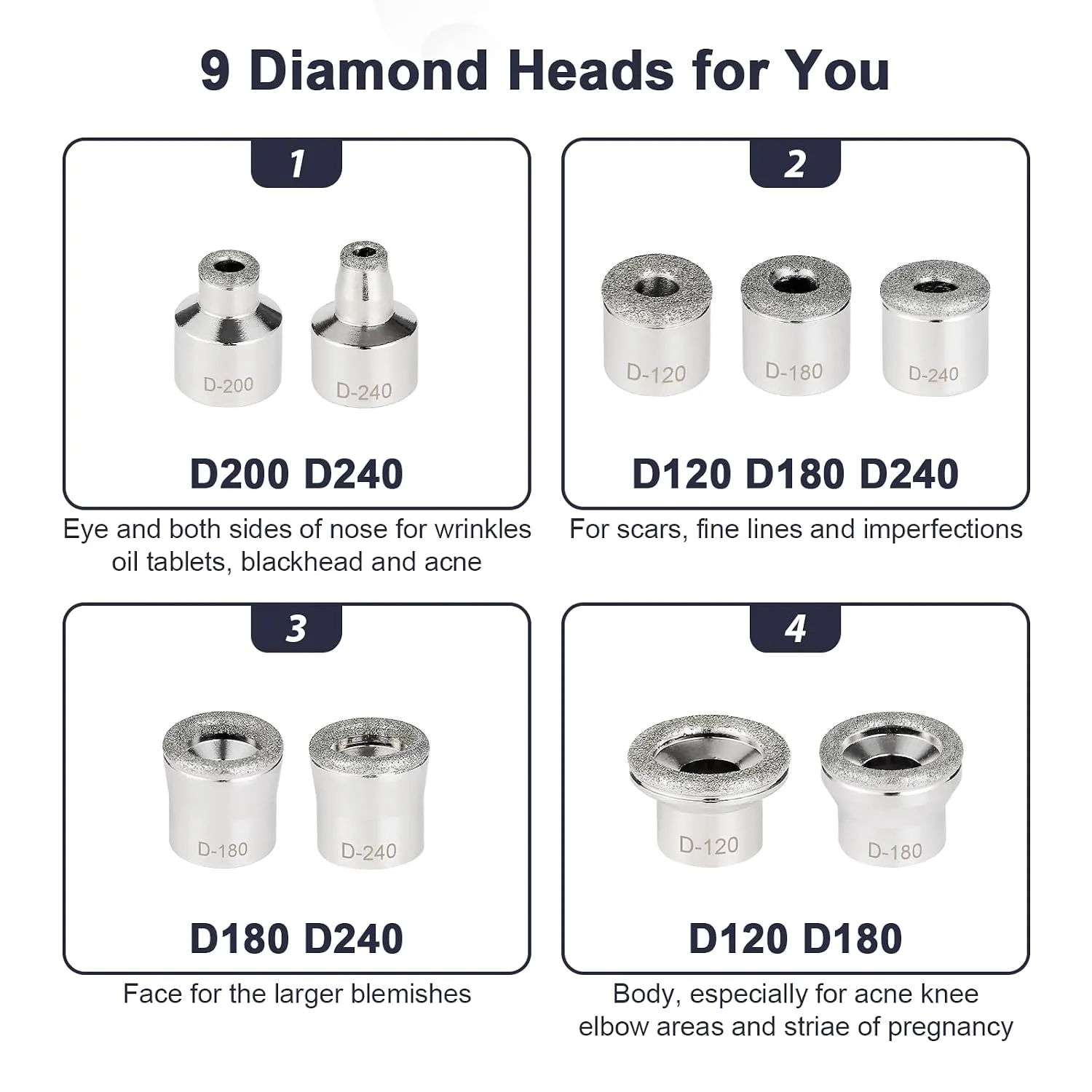Microdermabrasion Machine, 7 Suction Modes with 9 Diamond Tips and Airbrush