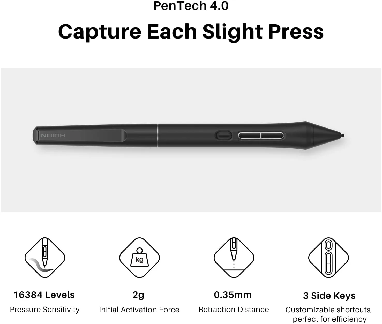 HUION Kamvas 13 (Gen 3) Drawing Tablet with Screen 16K Pressure PenTech 4.0