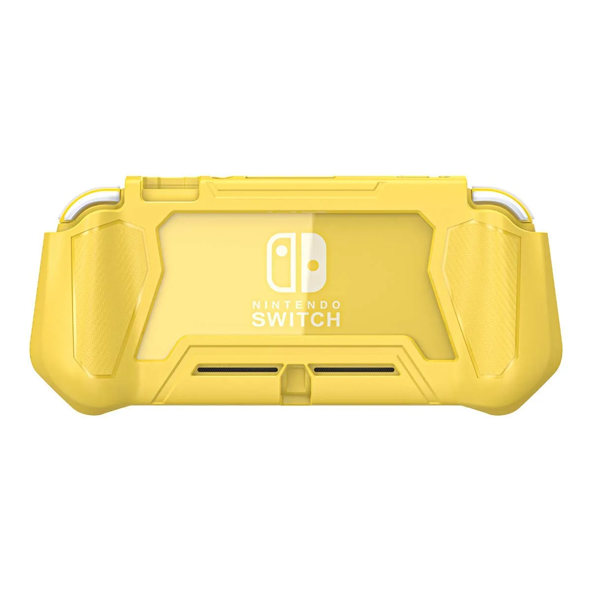 iNOTOGG Compatible with Nintendo Switch Lite Screen Protector Case Cover with Hand Grip, Detachable Protective Case with Shockproof and Anti-Scratch Design for Nintendo Switch Lite, Yellow