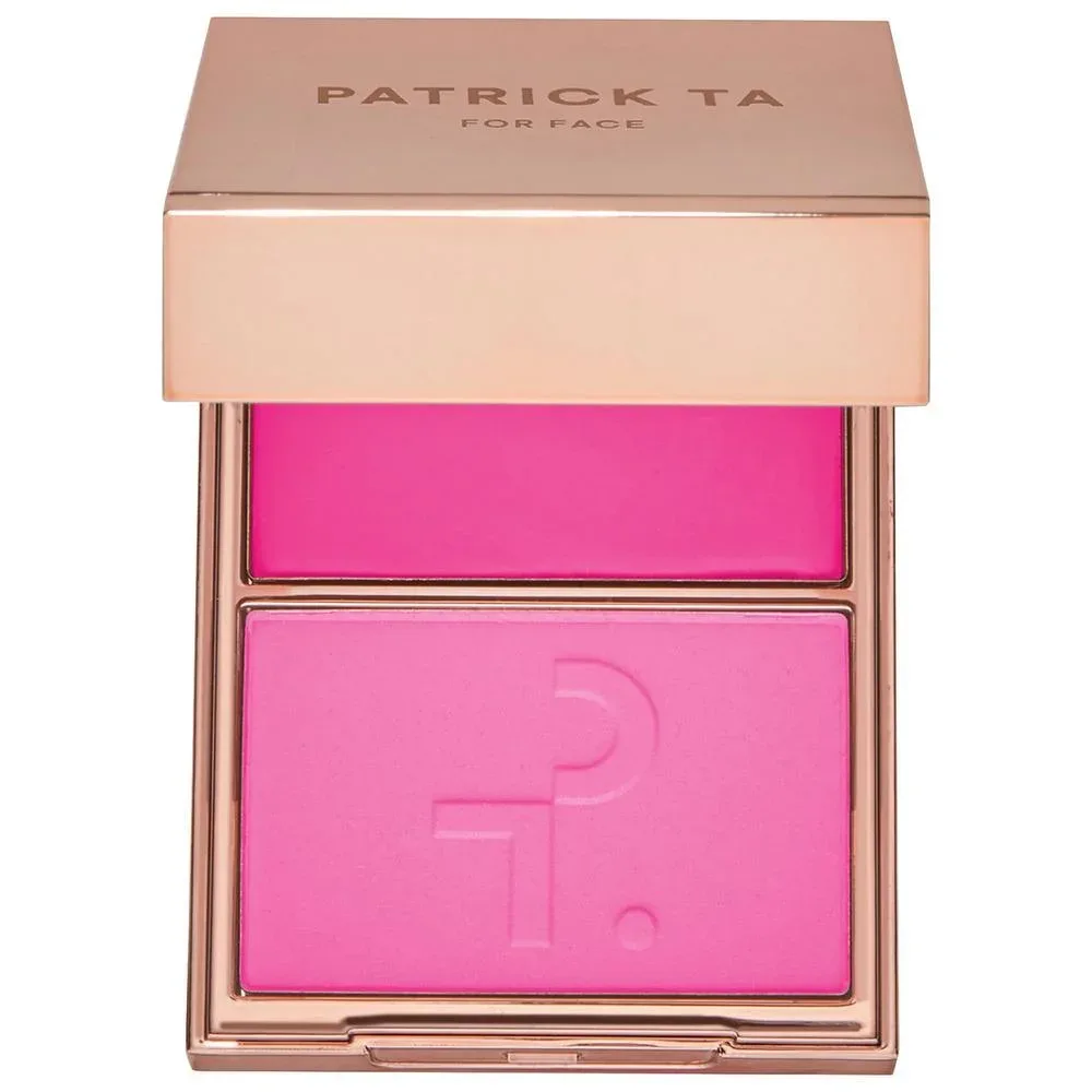 Major Headlines Double-Take Dúo Rubor en Crème y en Polvo - Just Enough soft blue pink - She's Giving vibrant blue pink