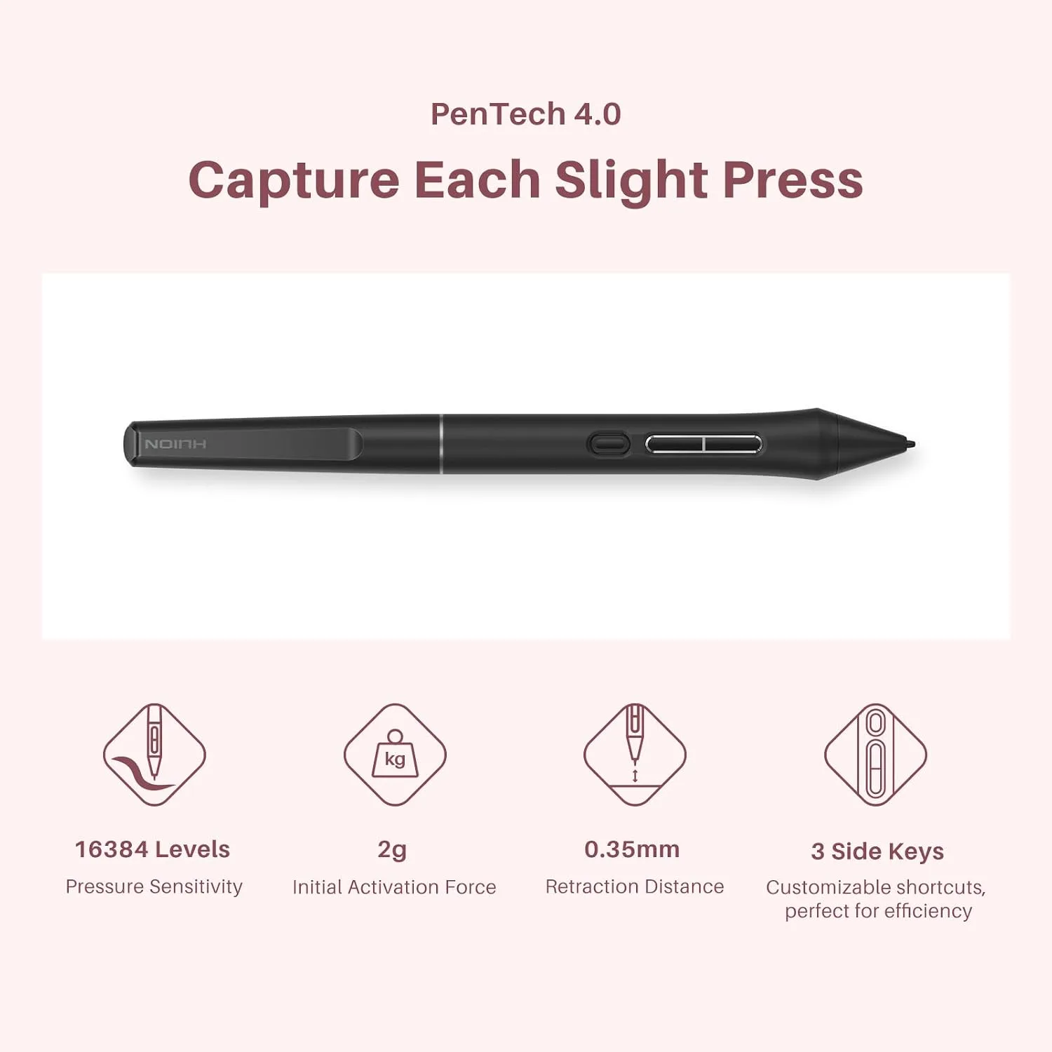 HUION Kamvas 13 (Gen 3) Drawing Tablet with Screen PenTech 4.0 16K Pressure