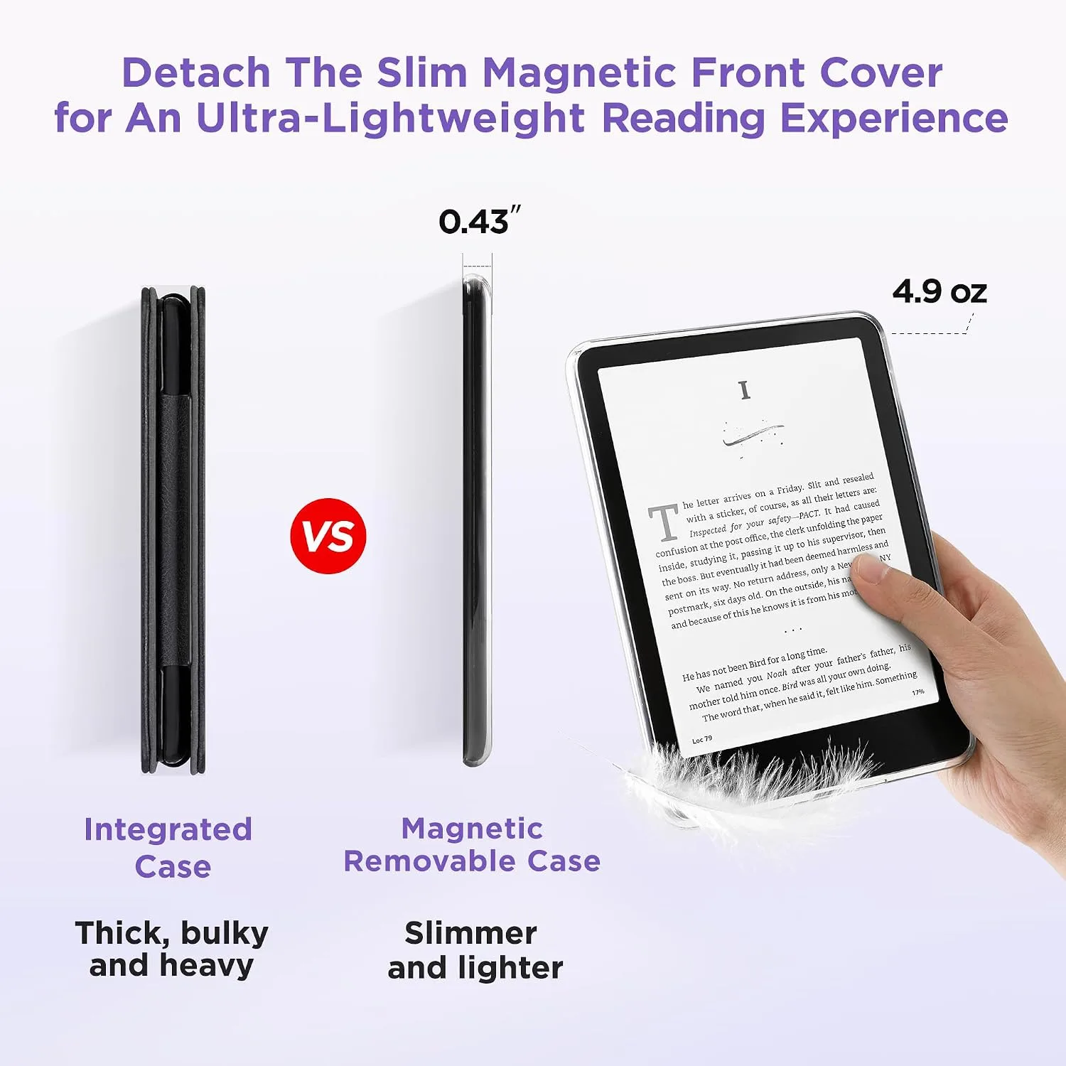 SESENSE Magnetic Case for 7'' Kindle Paperwhite 12th Gen 2024 & Colorsoft