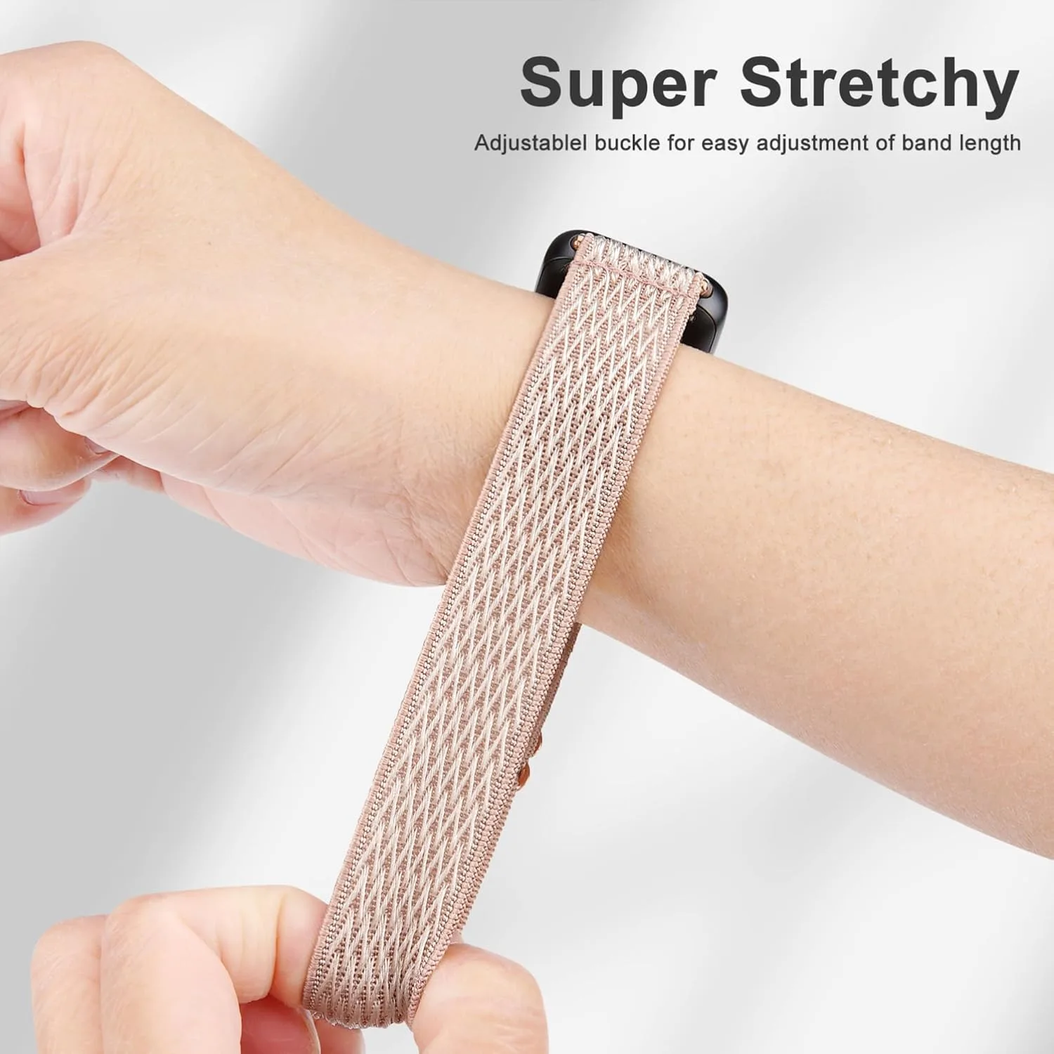 3 Pack Stretchy Nylon Bands for IDW13,IDW16,IDW19 Smartwatch Bands, 22mm Elastic Straps for Fitpolo IDW13/Woneligo W13/FITVII HM57, TOOBUR/ENOMIR/MILOUZ/Gydom/Faweio/Amzhero/Tensky IDW19 Smart Watch for Women Men