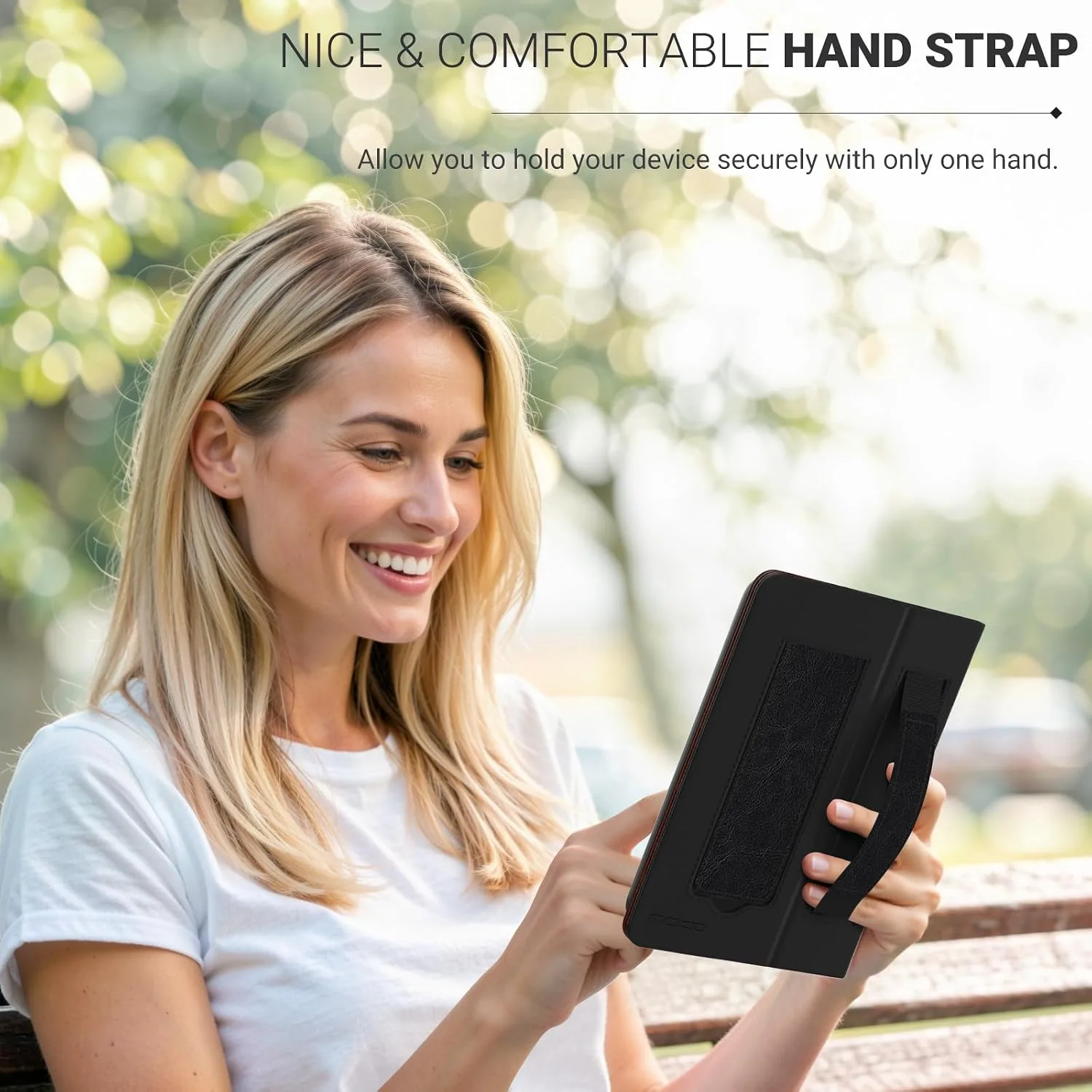 Moko Universal Case for 6 inch eReaders&Tablets, Black with Red Brown