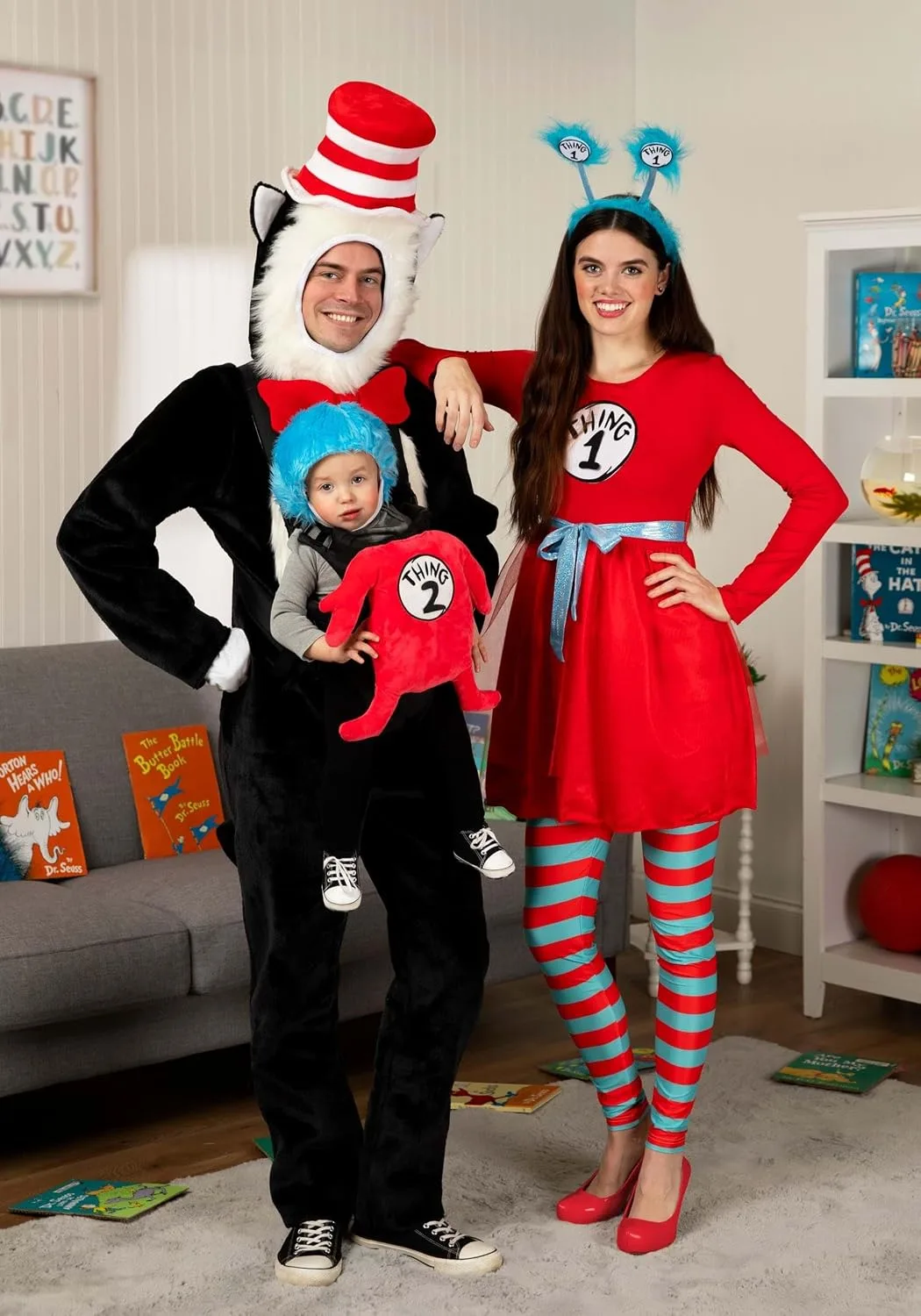 Dr. Seuss Cat in the Hat Adult Premium Costume with Hat