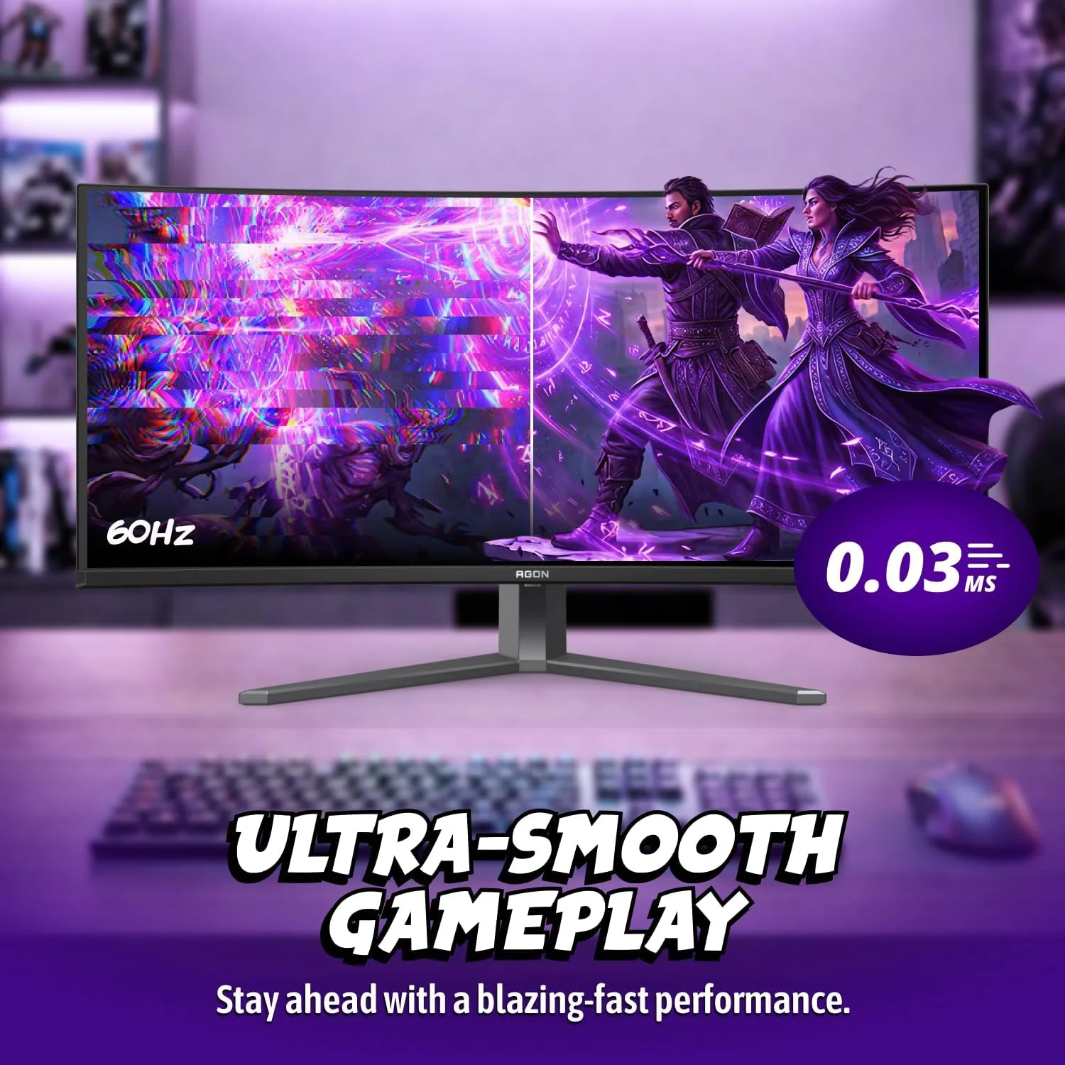 AOC Agon 34" Curved Gaming Monitor QD OLED 360Hz NVIDIA G-SYNC AGP346UCSD