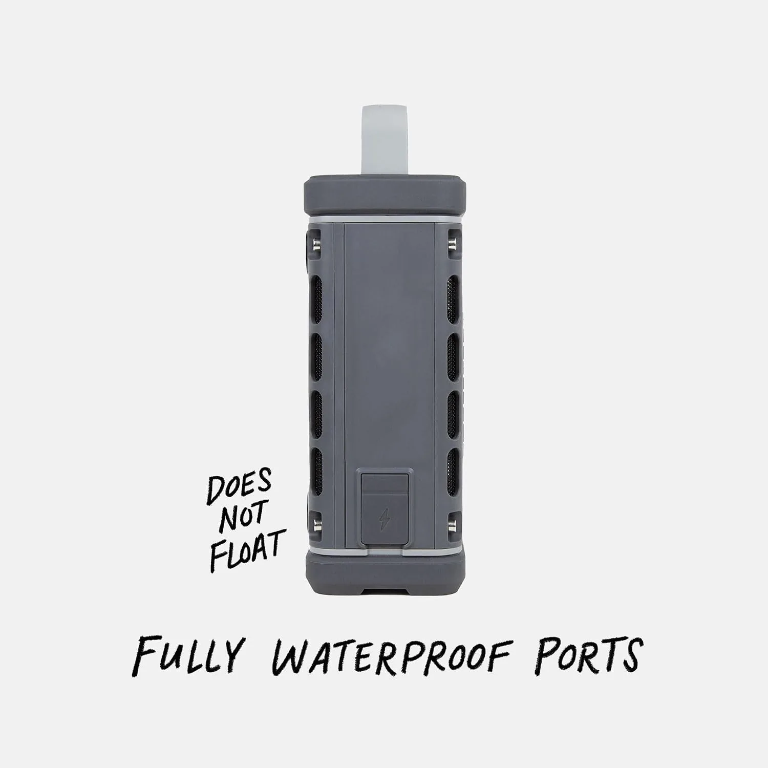 Turtlebox Ranger Bluetooth Speaker. Ultra-Portable, Waterproof, Gray