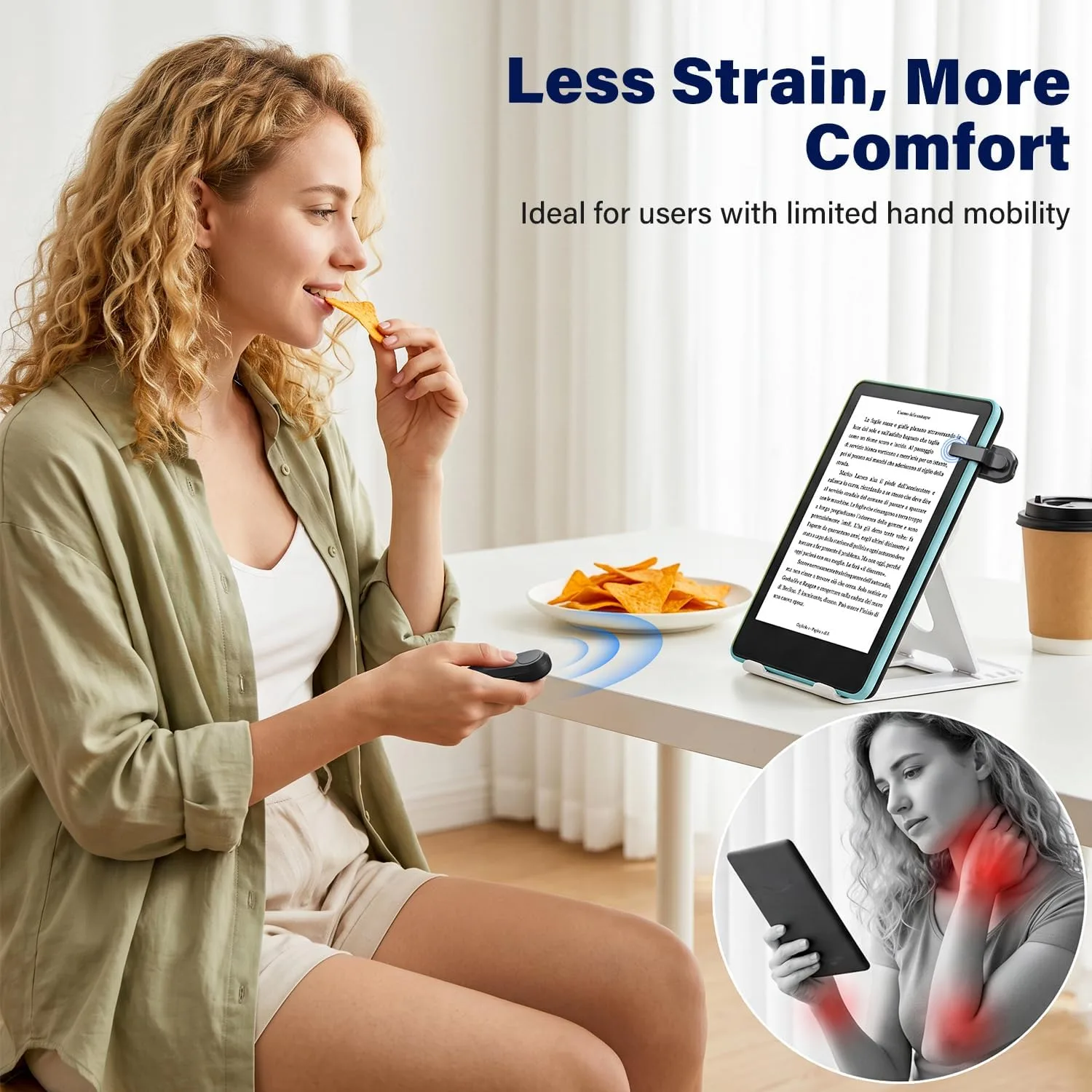 Page Turner for Kindle Remote Control for iPhone iPad Tablets eReaders