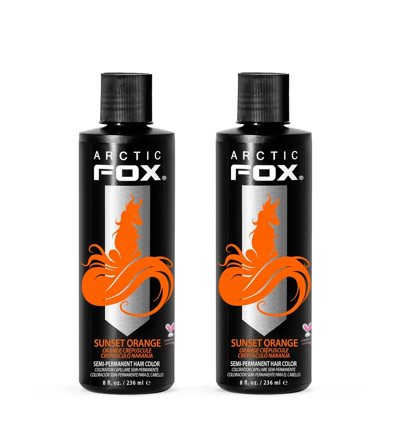 Tintura Semipermanente Arctic Fox Sunset Orange Vegana 2 x 8 oz