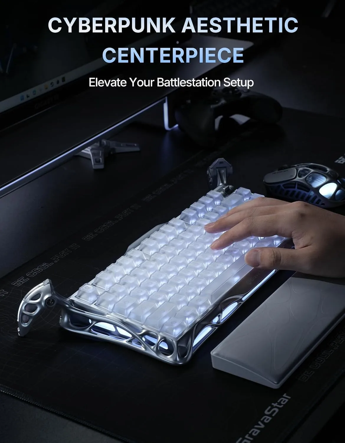 GravaStar Mercury K1 Pro 75% Wireless Mechanical Gaming Keyboard, Hot-Swap
