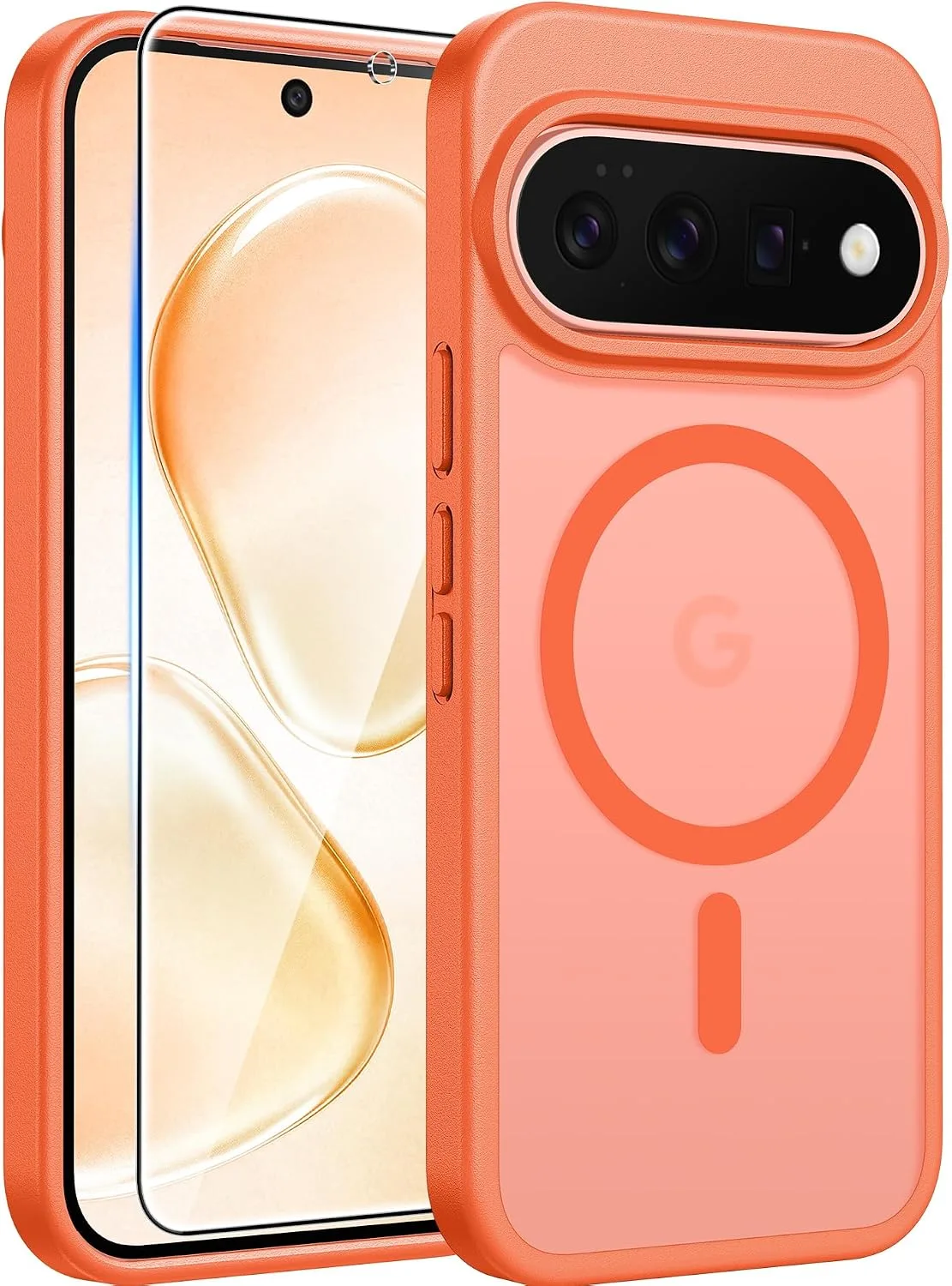 FNTCASE for Google Piexl 11 / 11 Pro Case Fit for MagSafe Orange