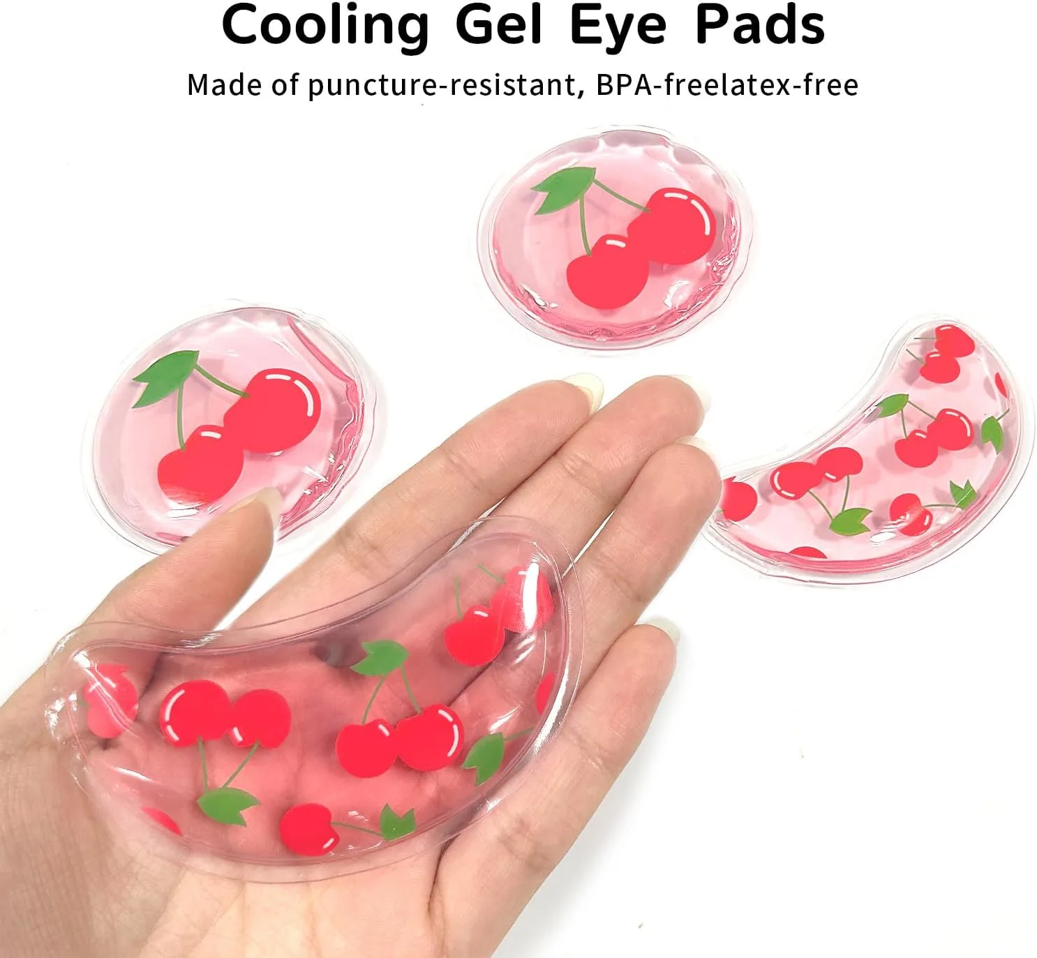 4PCS Gel Eye Ice Pack Set Reusable, Cold and Hot Compress for Eyes