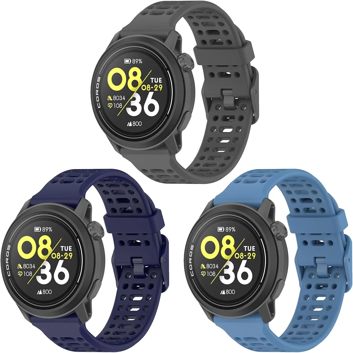 22mm Silikon Bands For COROS PACE 3/4 /APEX PRO/2 PRO/APEX 46mm For Women and Men