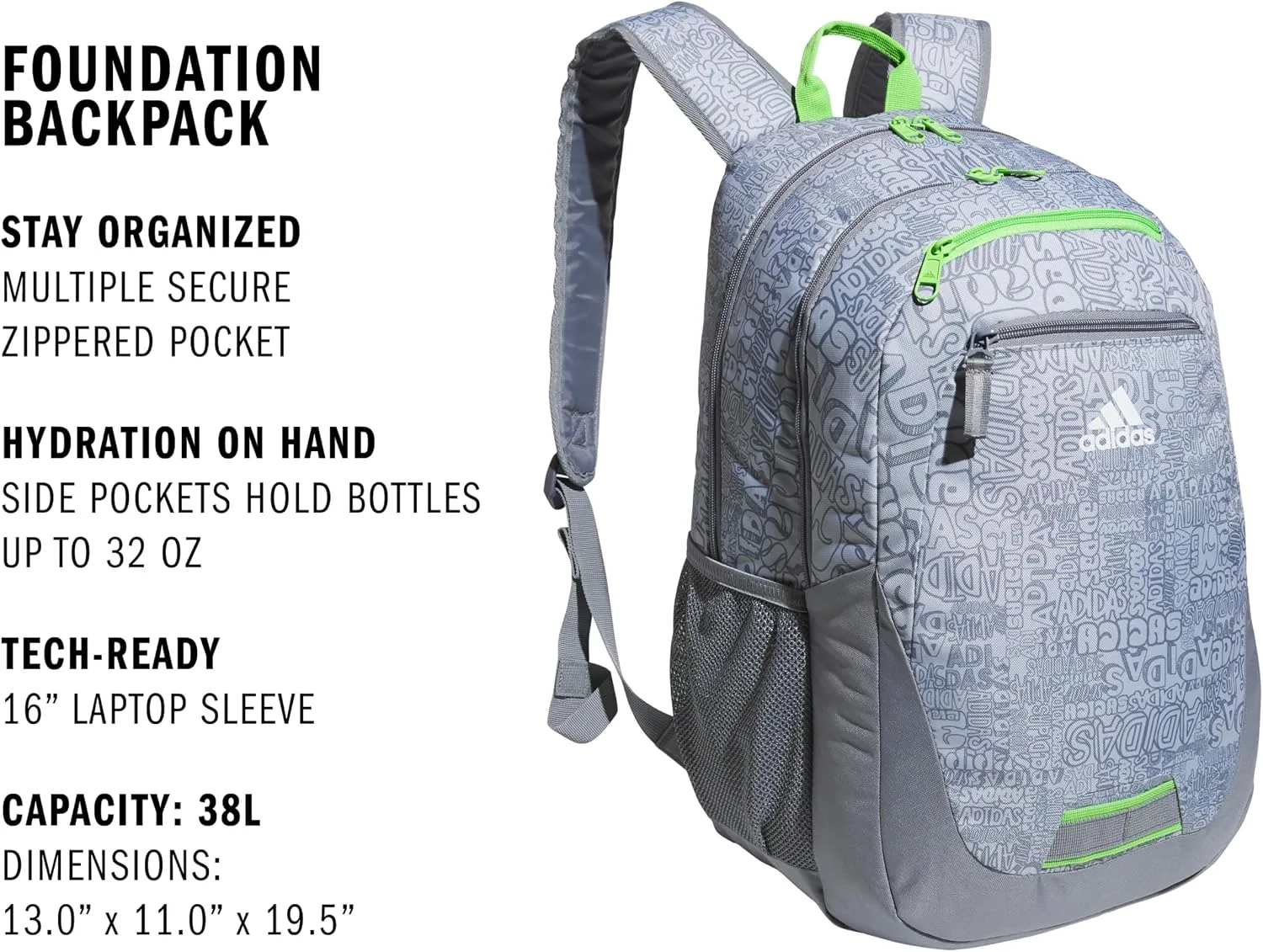 adidas Foundation School Backpack 38L