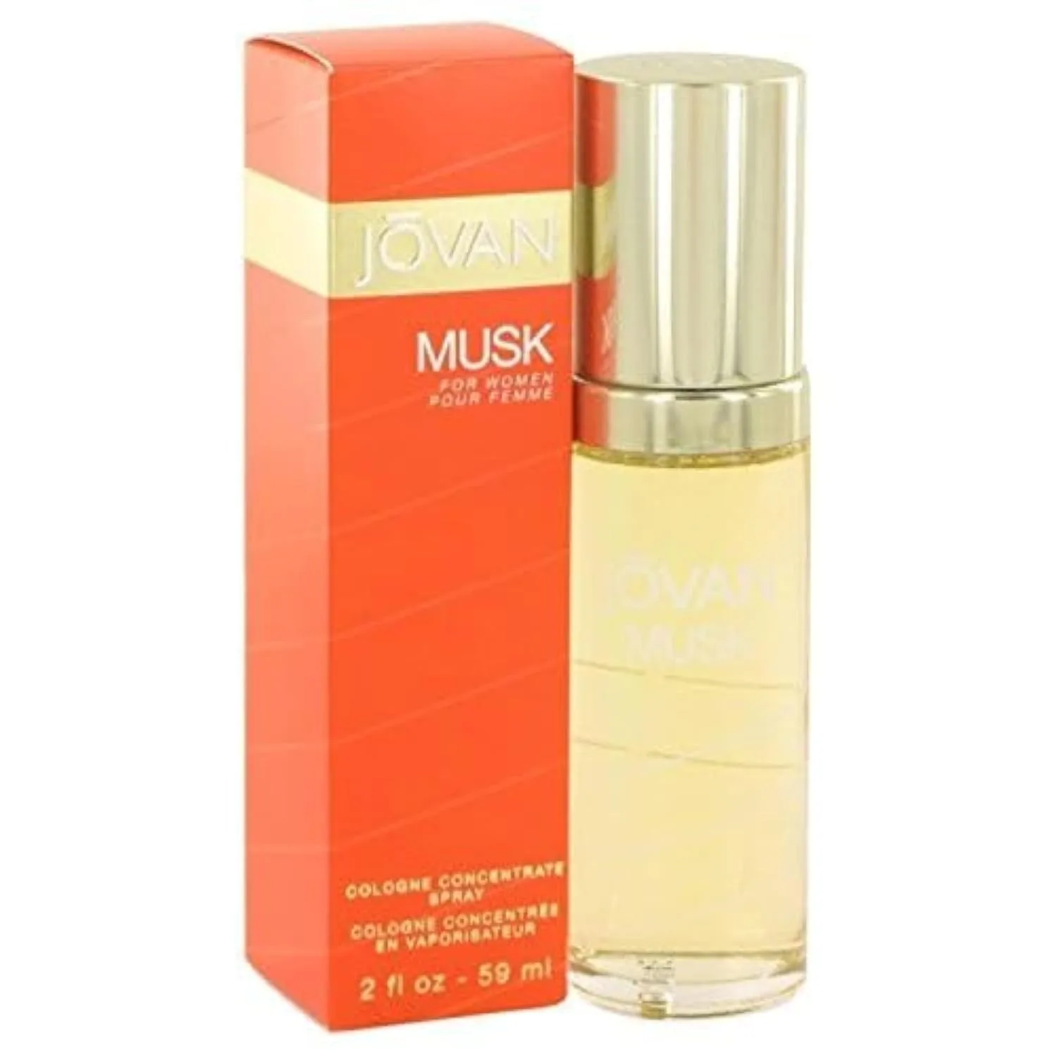 Jovan Musk Cologne Concentrate Spray 2 Oz Women (Pack of 2)