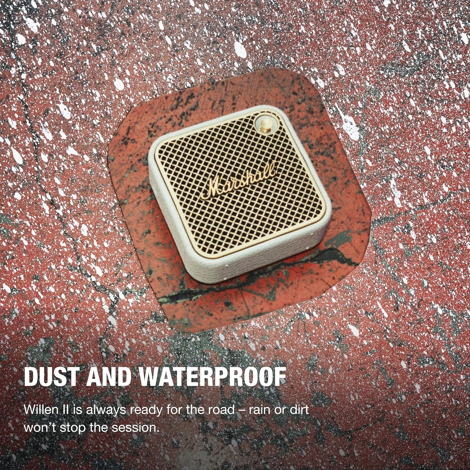 Marshall Willen II Portable Bluetooth Waterproof Speaker - Cream