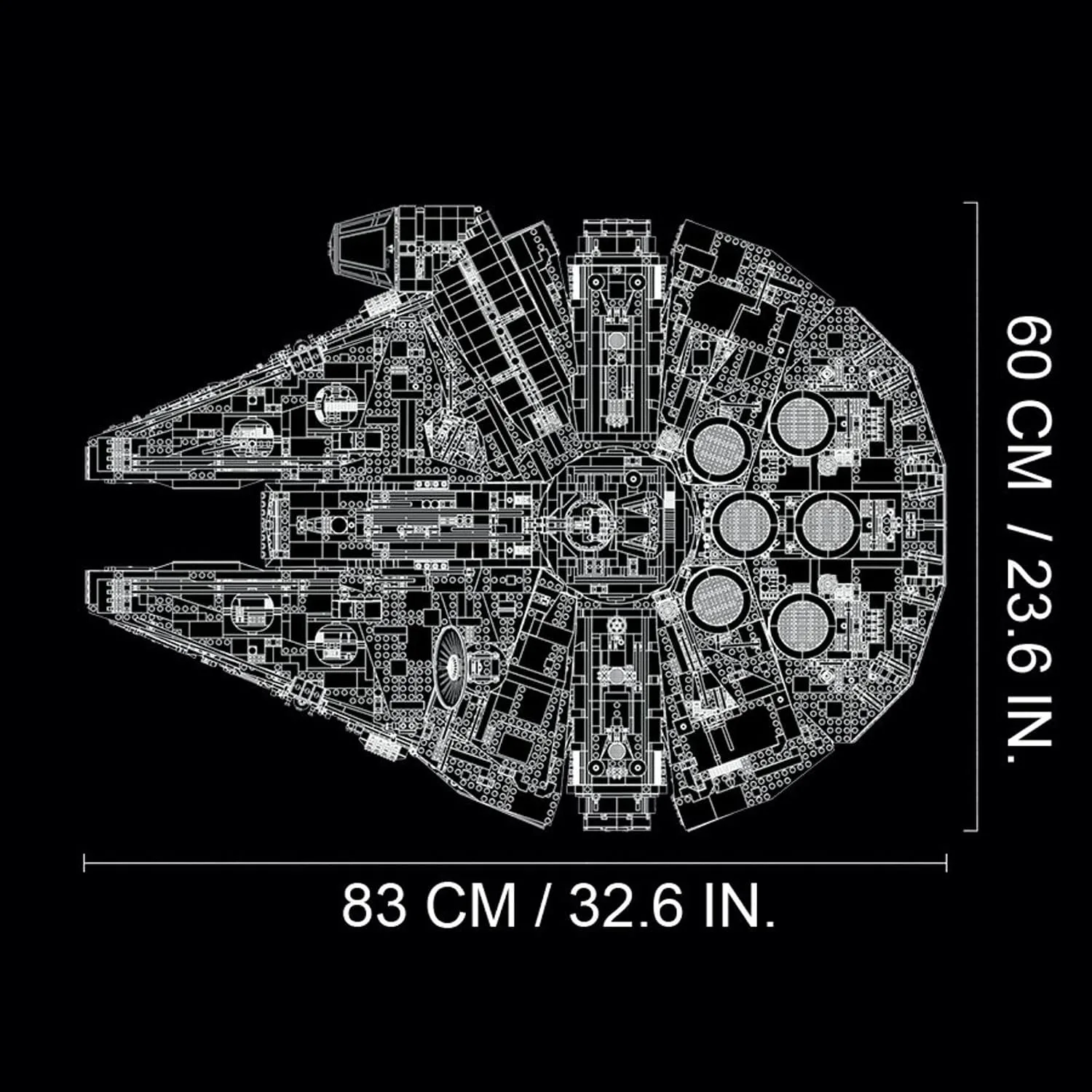 LEGO Star Wars Millennium Falcon - Building Set for Adults, Ages 16+ - Gift for Birthday - Movie Collectible Model Kit - Display in Home or Office - 75192