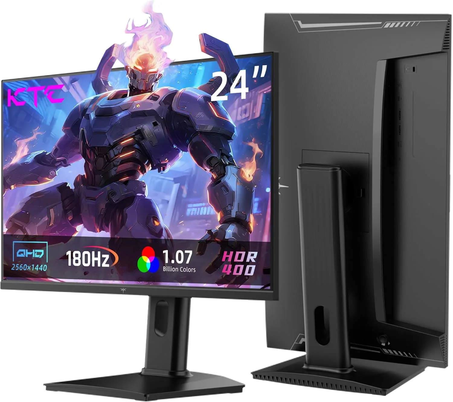 KTC 24 Inch Gaming Monitor 180Hz - 1440P Computer Monitors, Fast IPS H24T7
