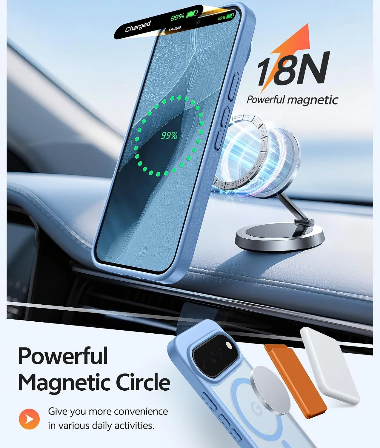 FNTCASE for Google Pixel 11 Pro XL Case, Fit for Magsafe, Screen Protector