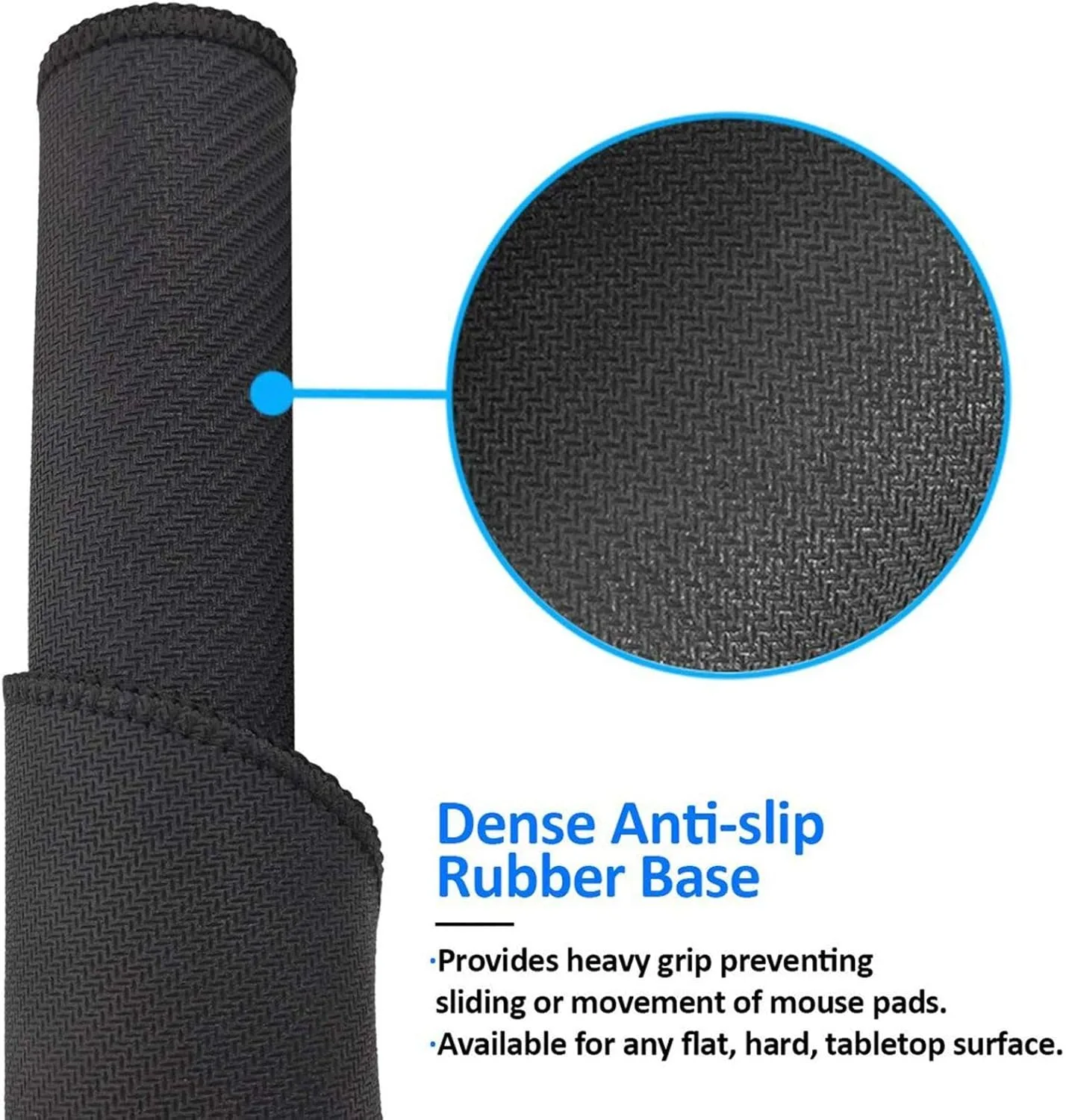 Custom Gaming Mouse Pad with Stitched Edge, Add Your Picture Text Logo, Non Slip for Home Office Work (Round 8in)